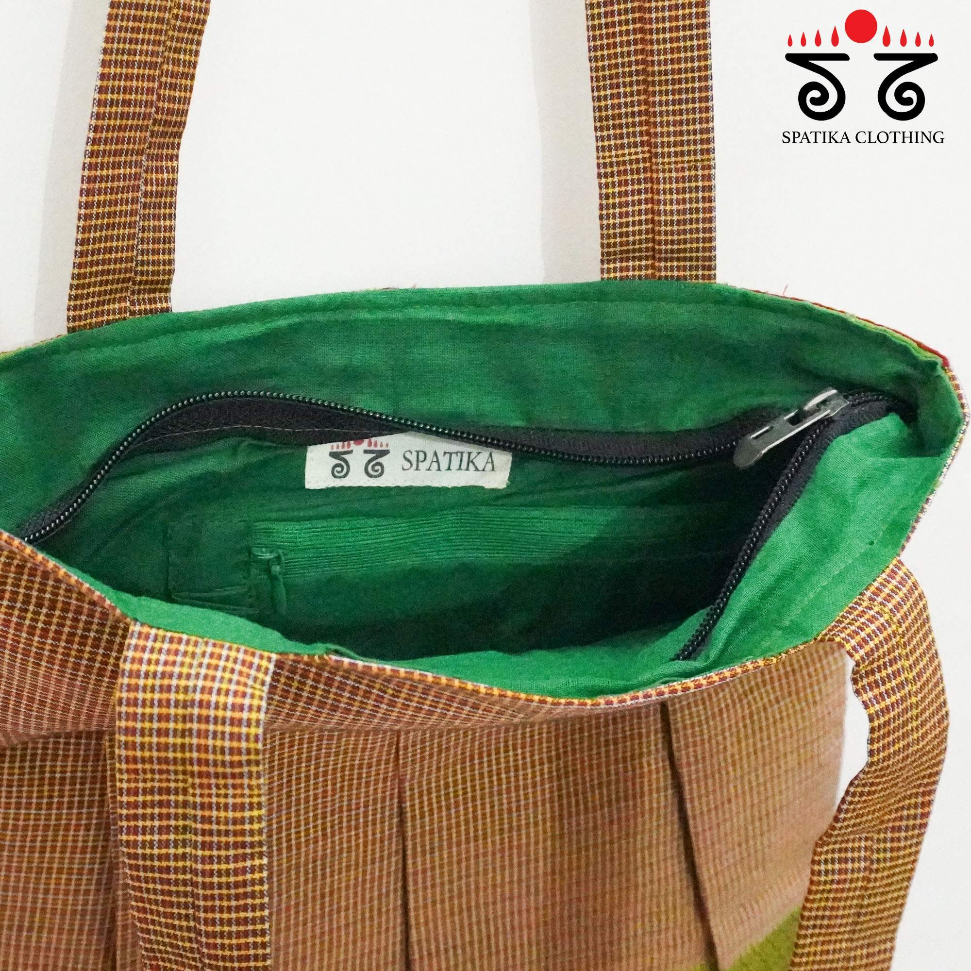 Brown Lambani Hand Embroidered Hand Bag