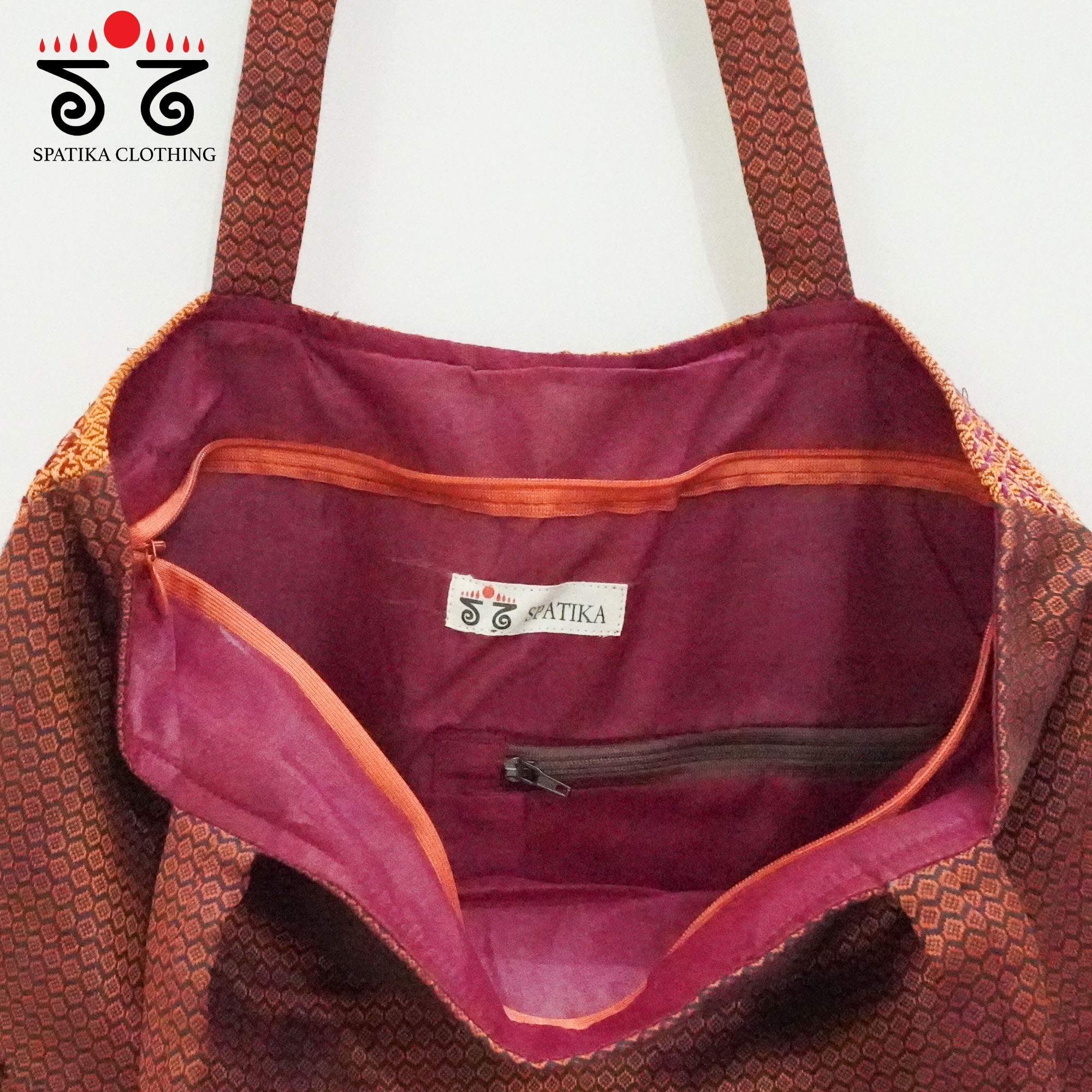 Brown Lambani Hand Embroidered Hand Bag