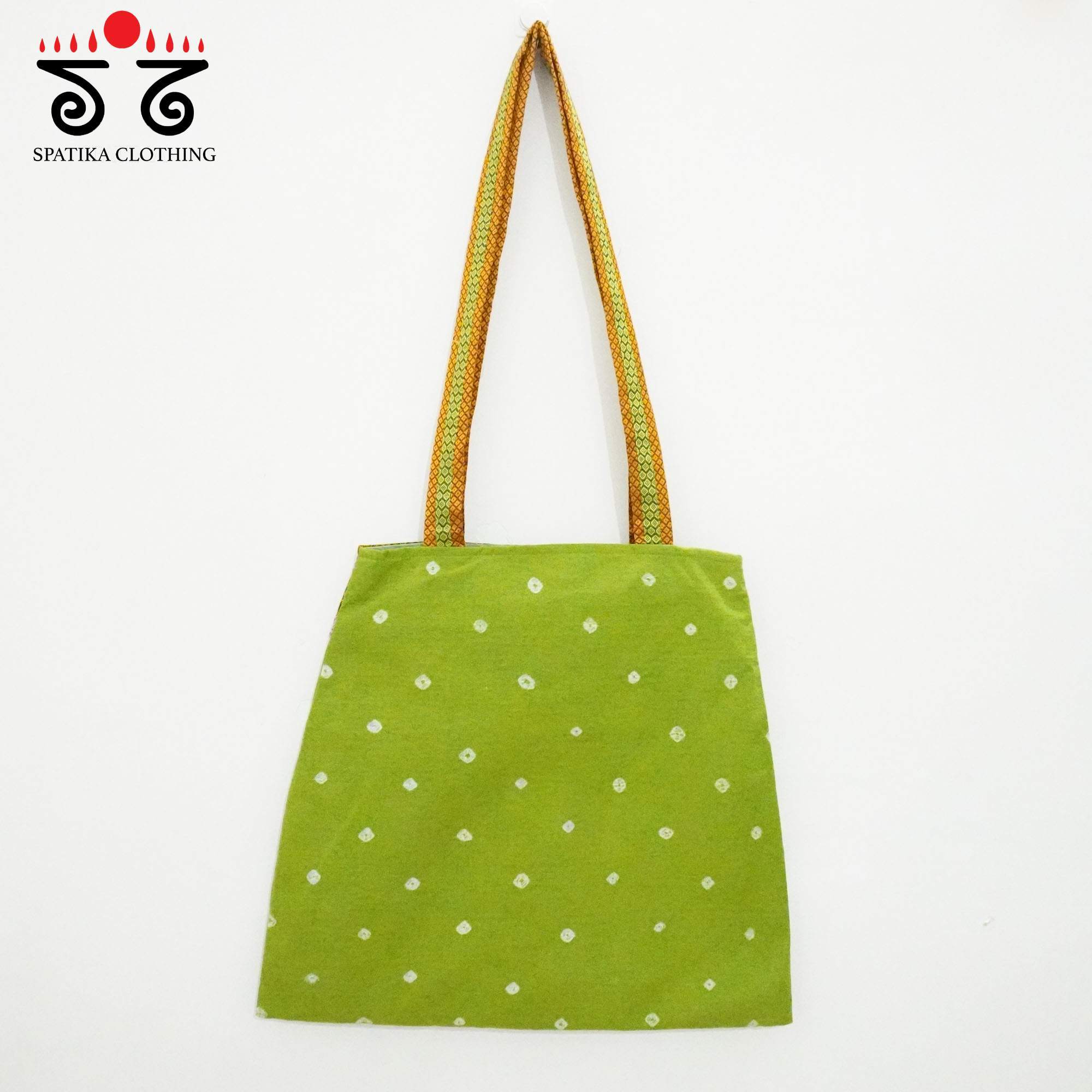 Green Lambani Hand Embroidered Hand Bag