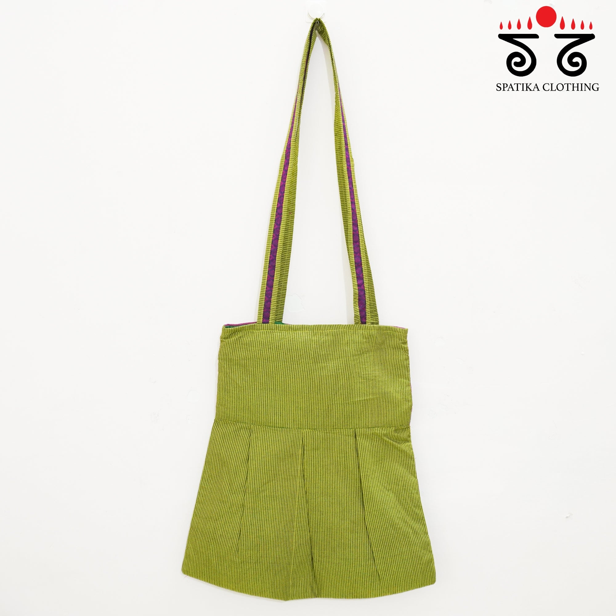 Green Lambani Hand Embroidered Hand Bag