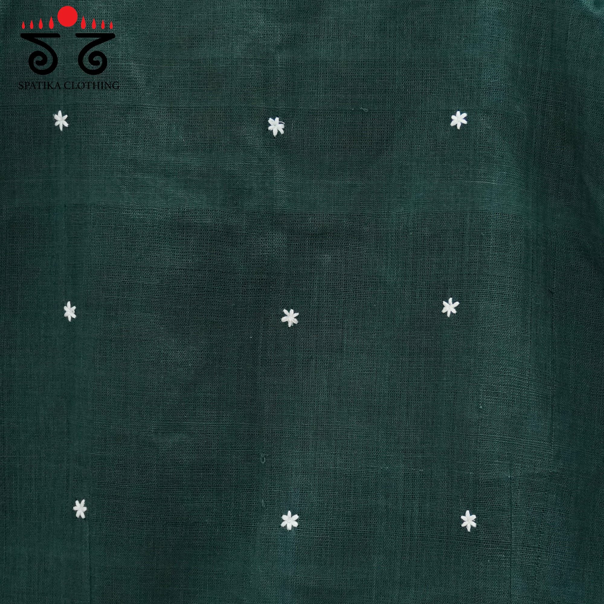 Green Boondhi-Handcrafted Blouse