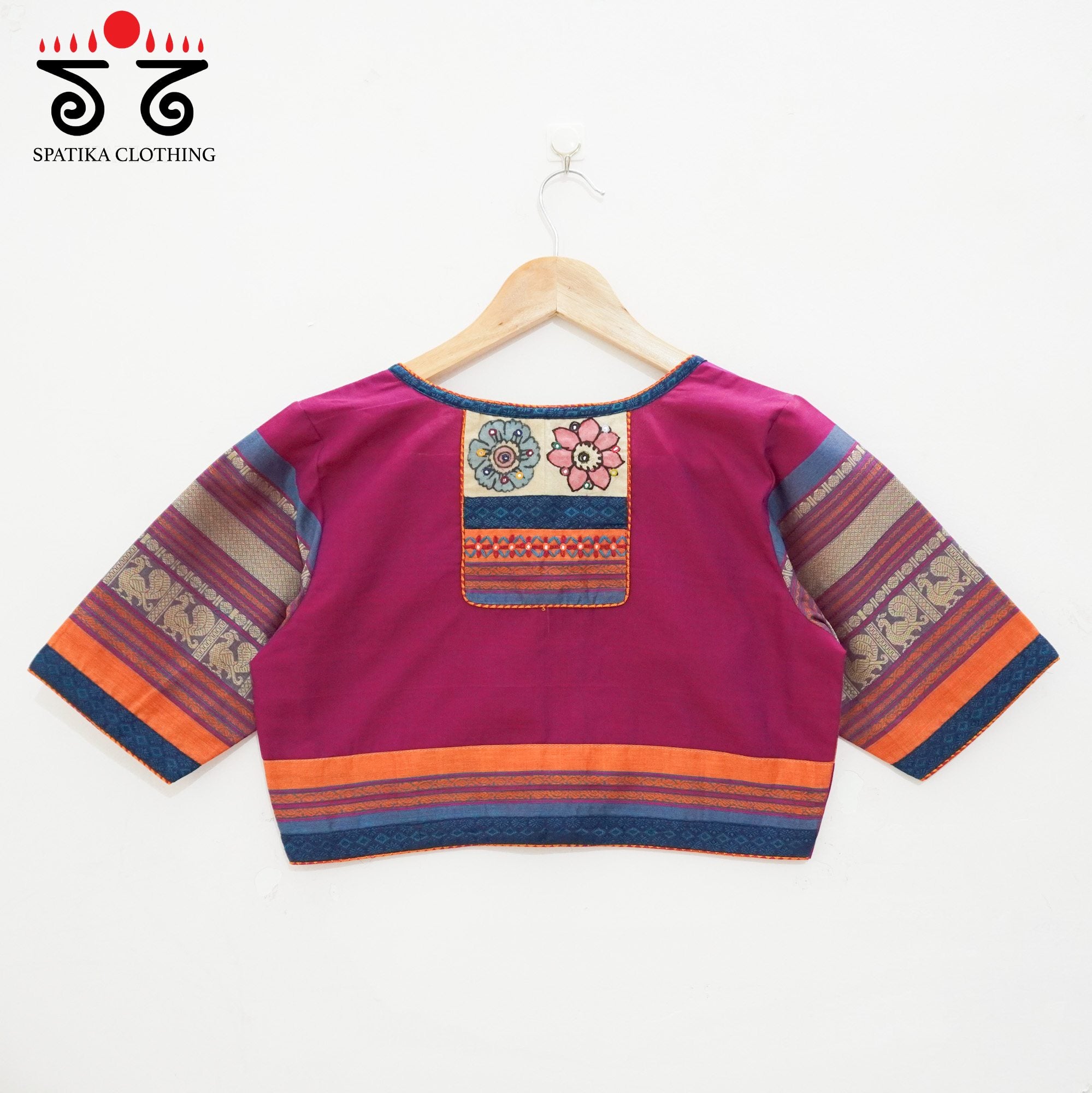 Pink Chettinad - Pen Kalamkari Blouse