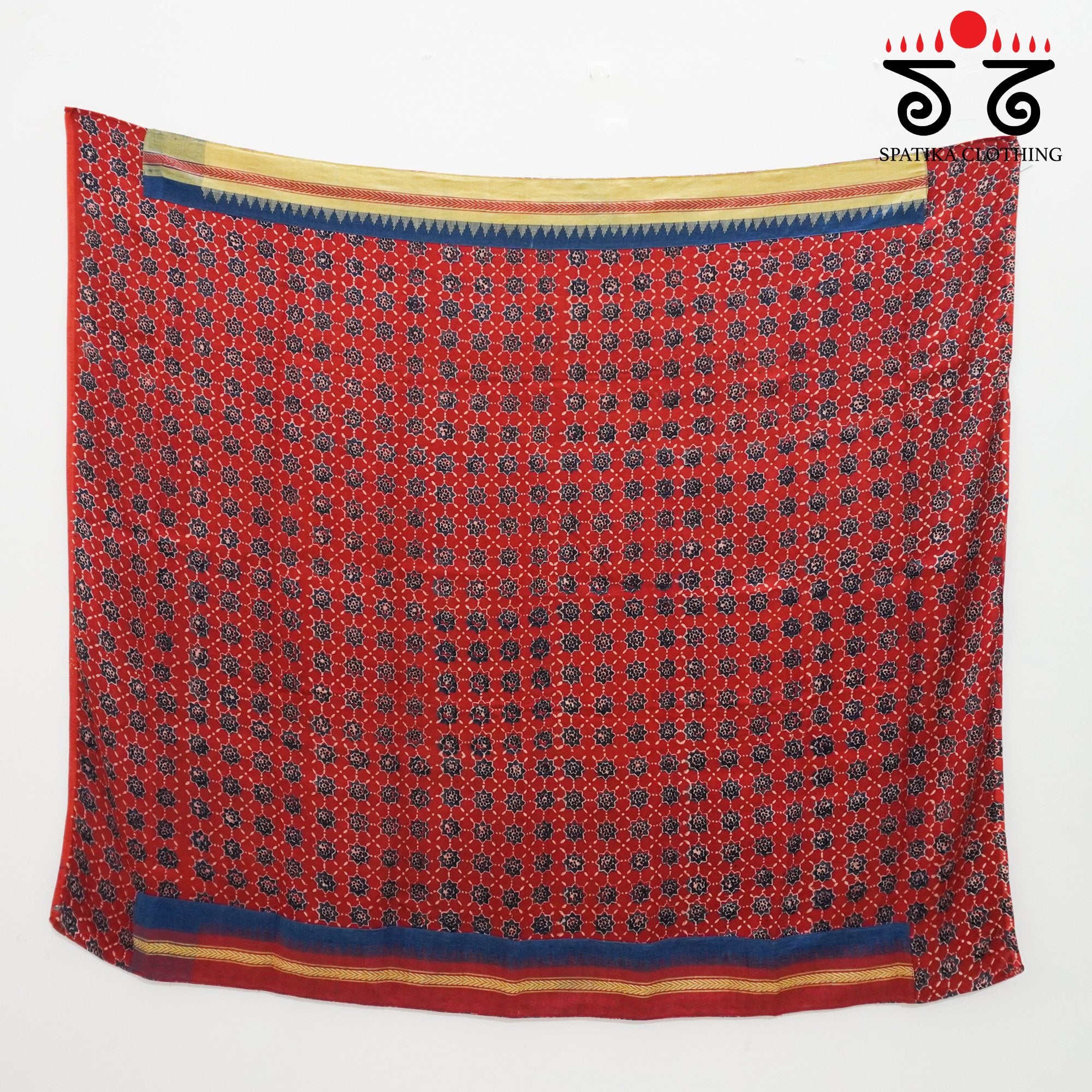 Blue Ponduru Handspun Cotton Saree - With Special Blouse