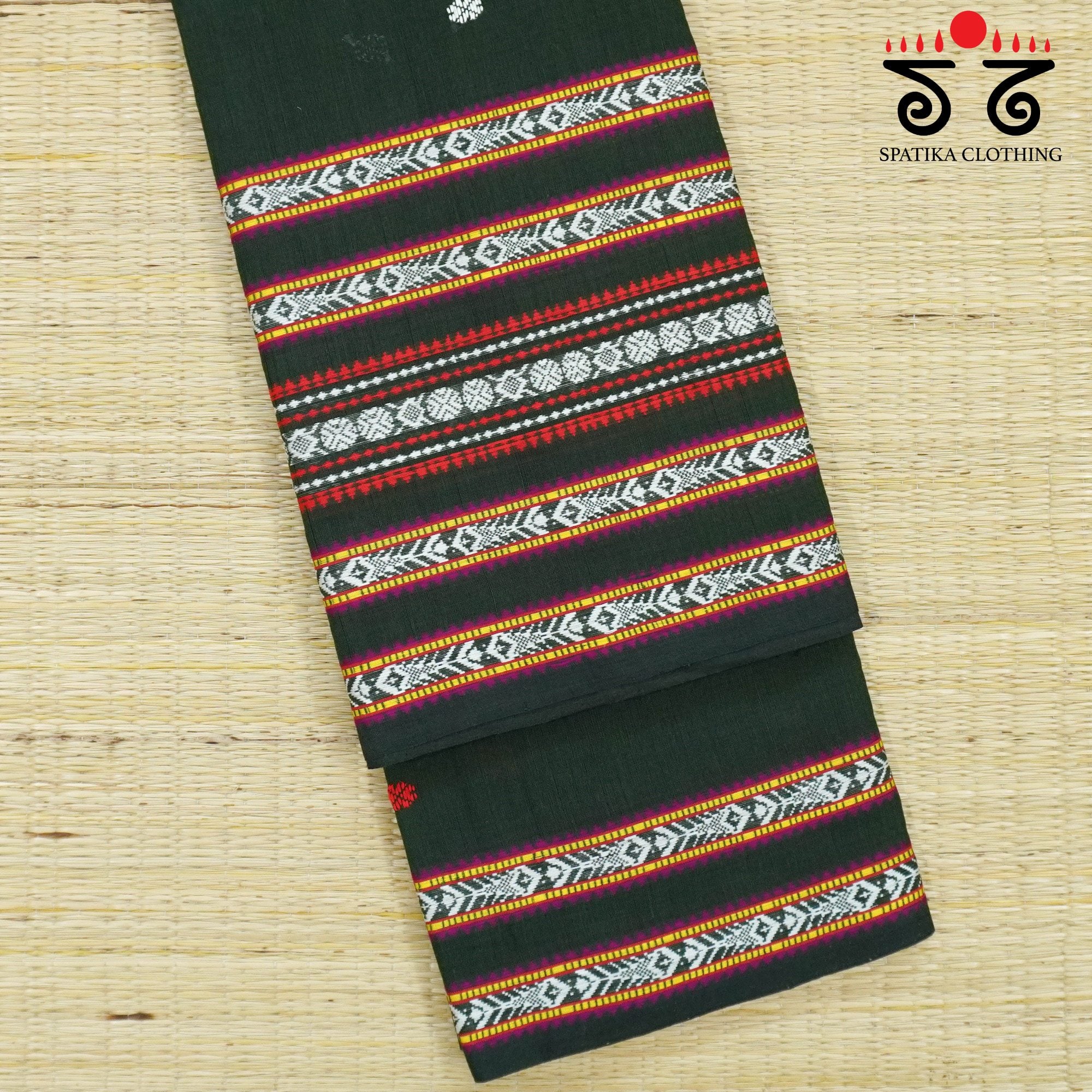 Green Begampur Handwoven Cotton Saree New!