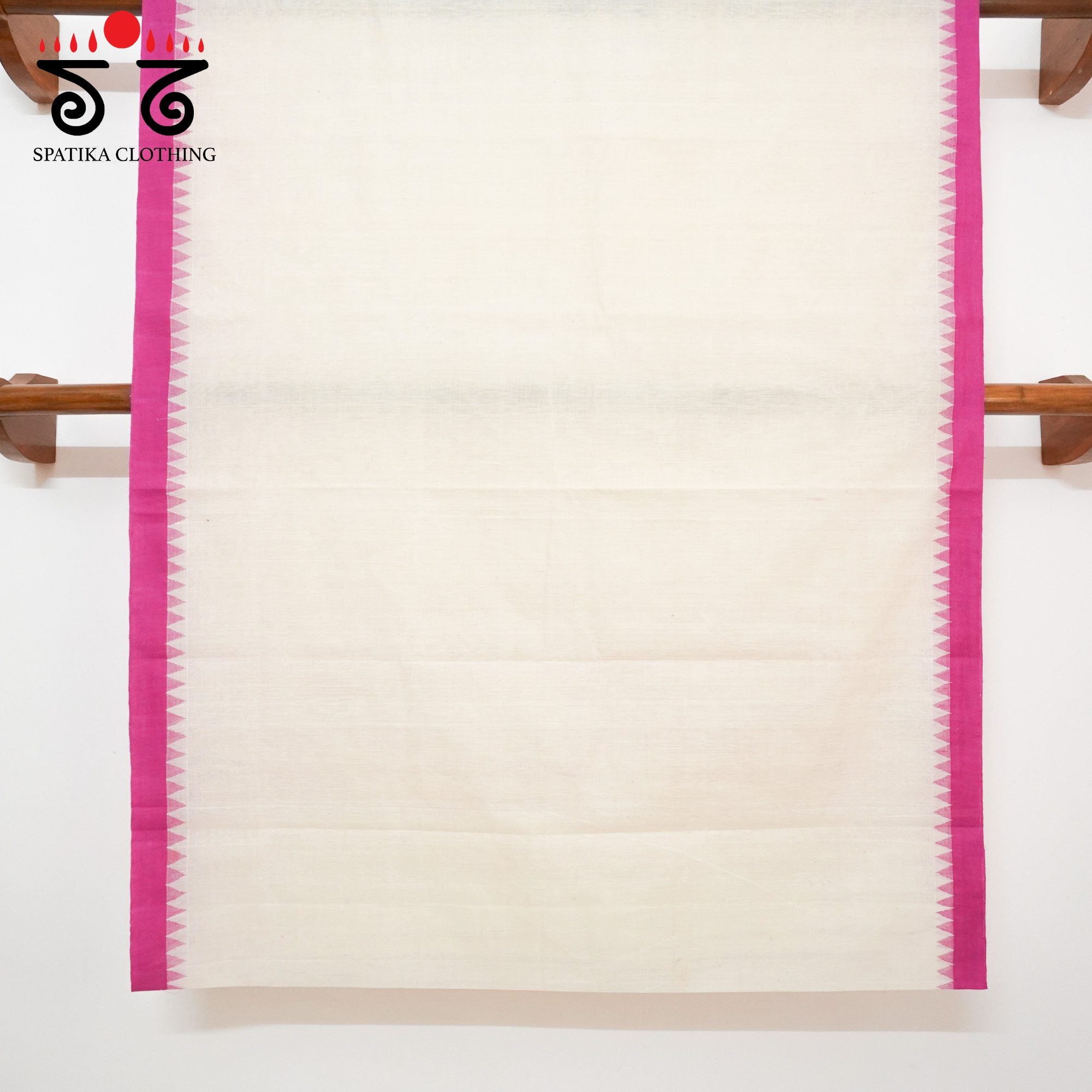Off-White Ponduru Handspun Cotton Saree