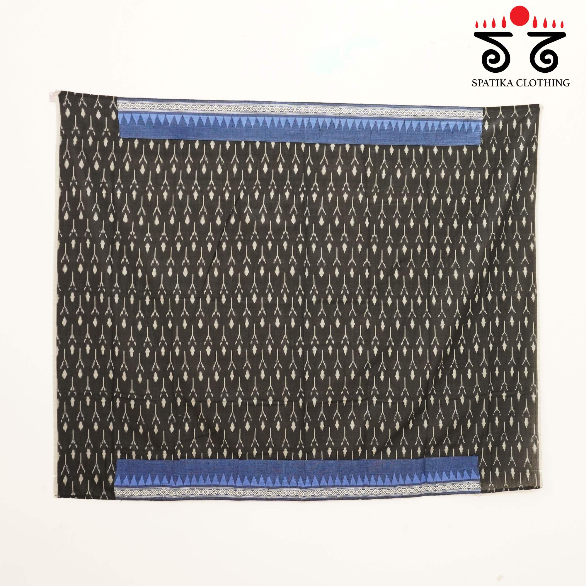 Blue Ponduru Handspun Cotton Saree With Special Blouse