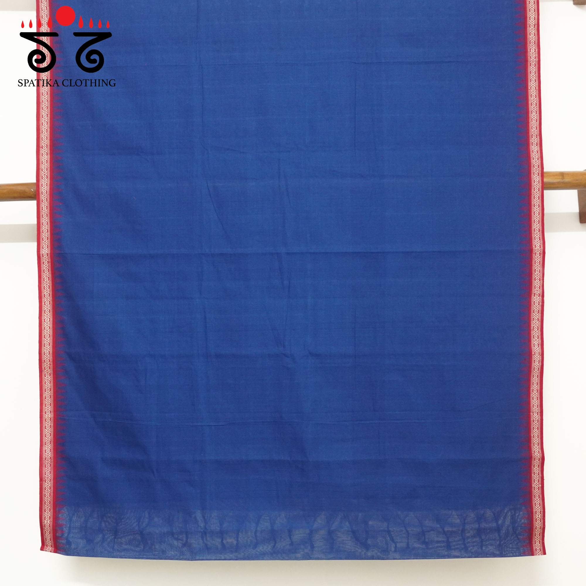 Blue Ponduru Handspun Cotton Saree With Special Blouse