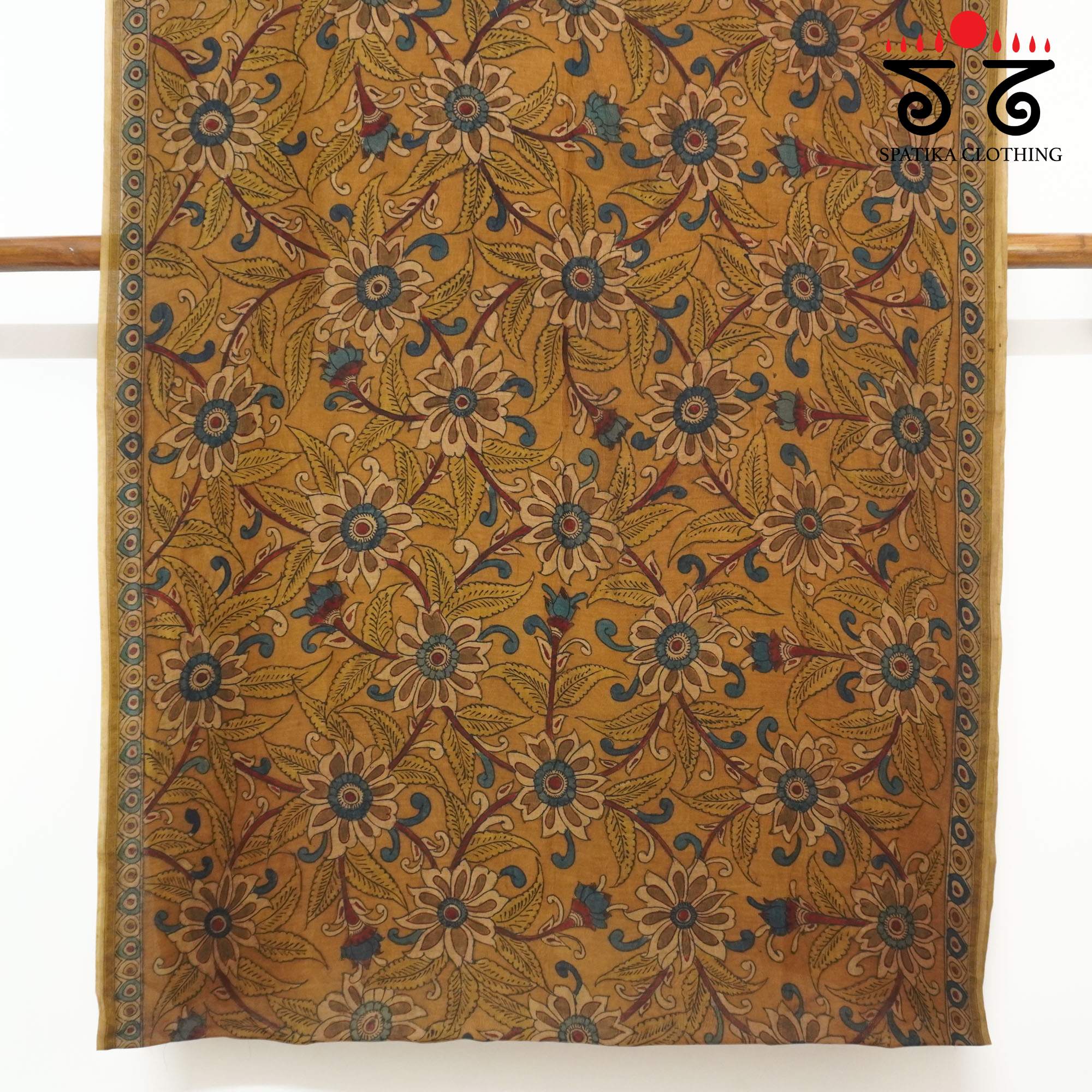Dashavataram - Pen Kalamkari Saree