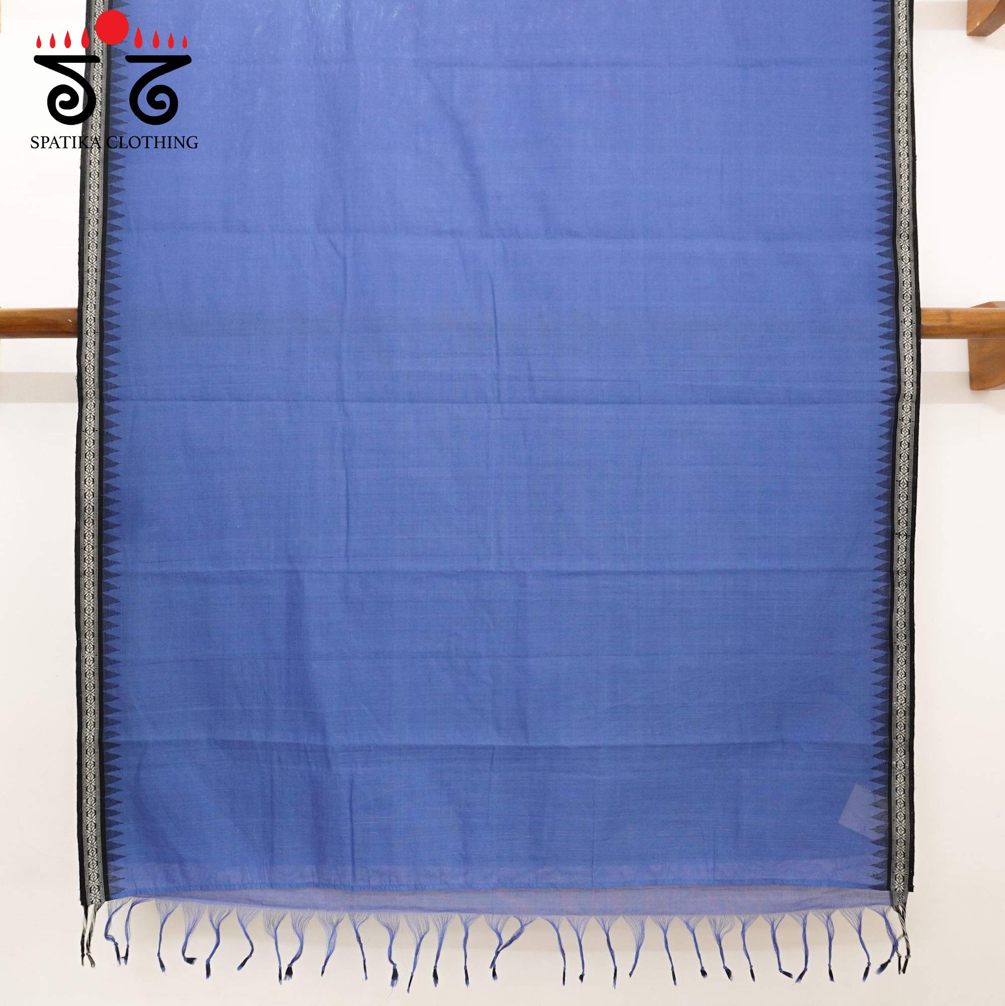 Blue Ponduru Handspun Cotton Saree With Special Blouse