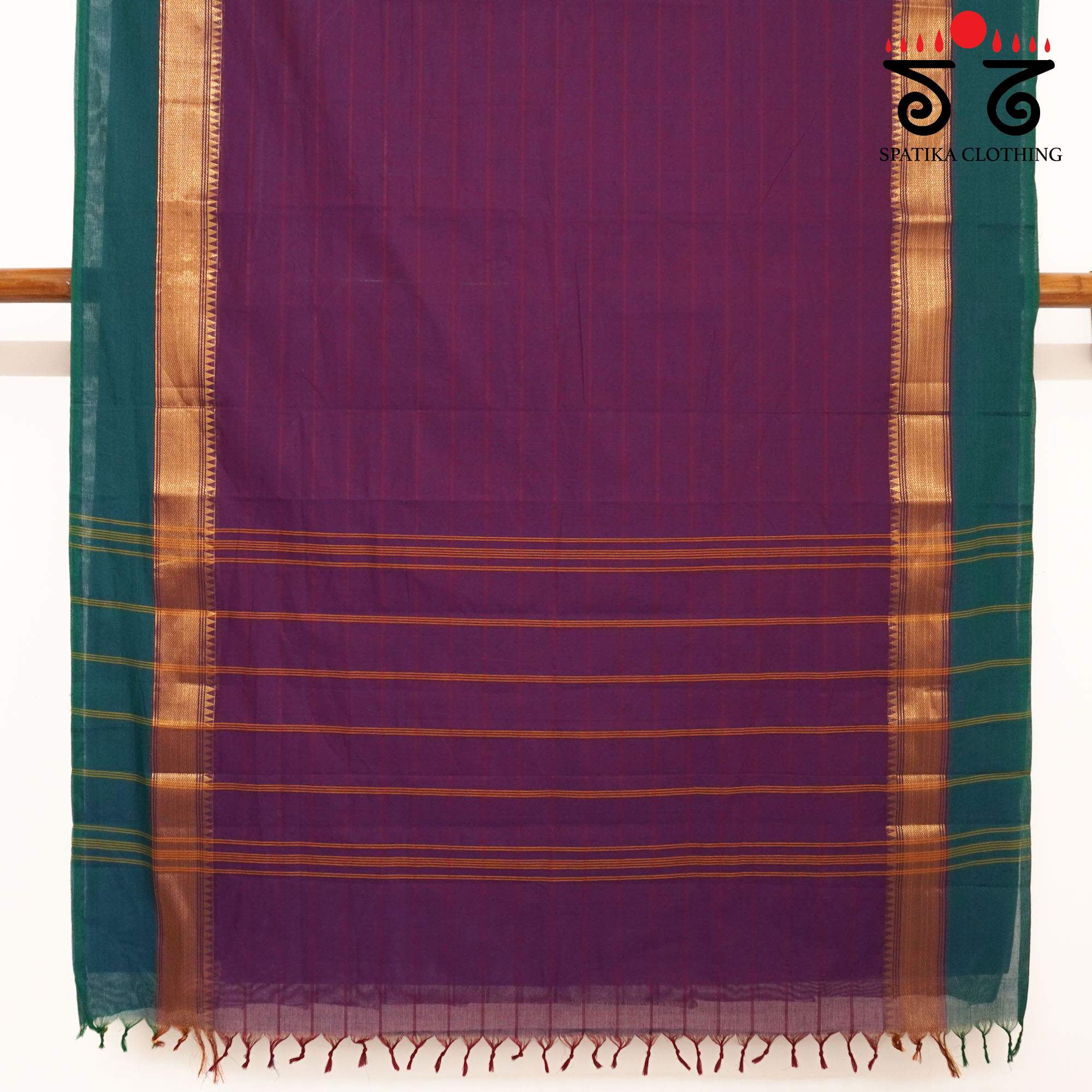Purple Chettinad Cotton Saree