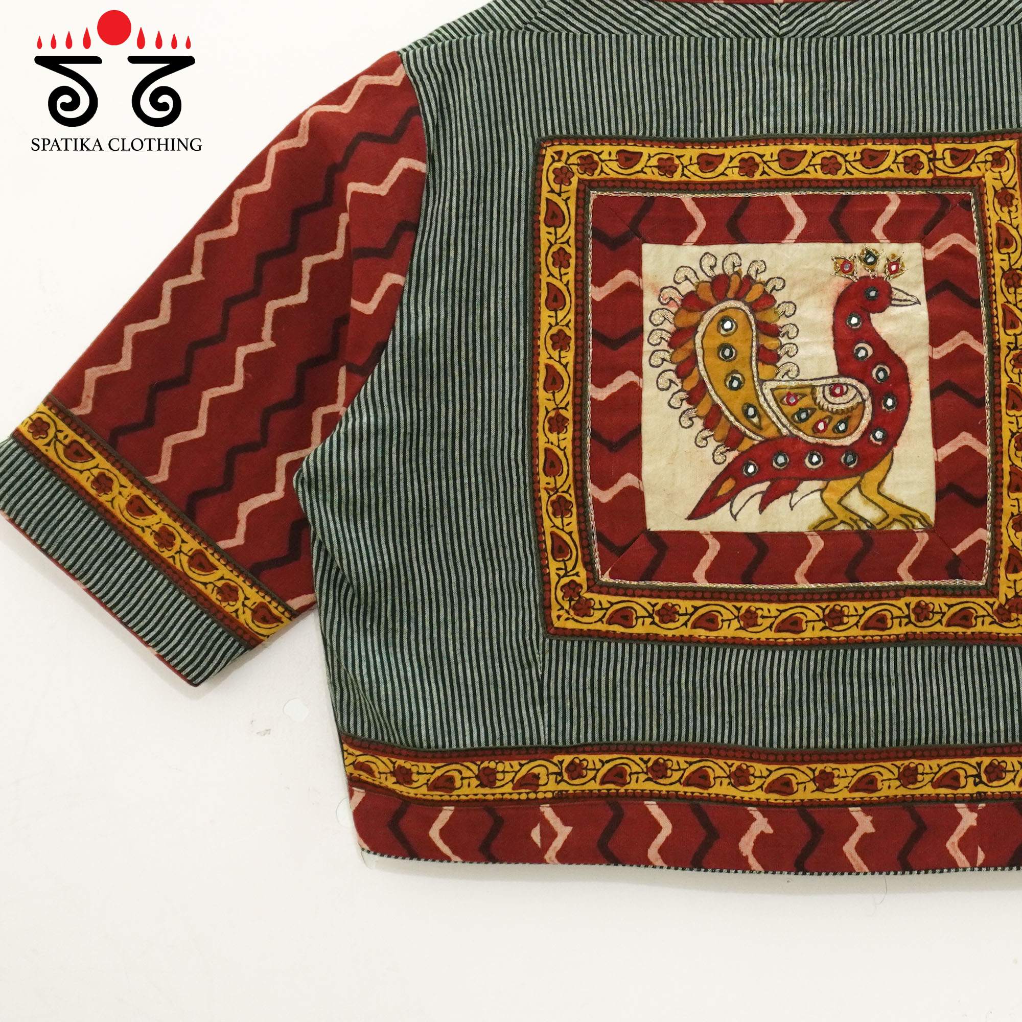 Pen Kalamkari - Morni Handcrafted Blouse