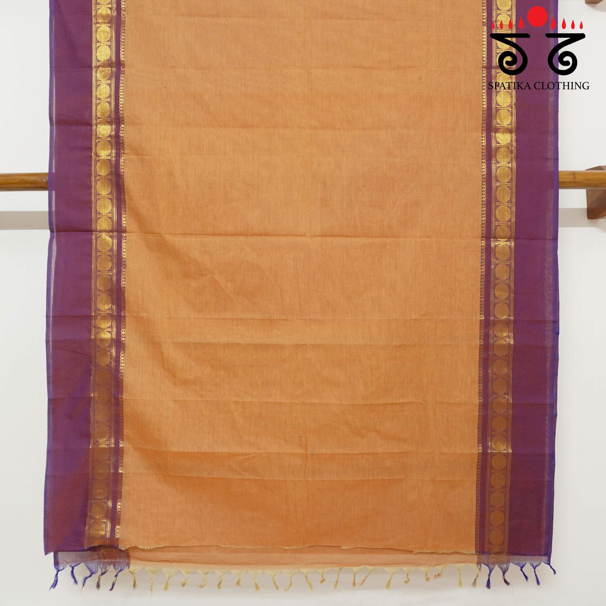 Light Orange Chettinad Cotton Saree