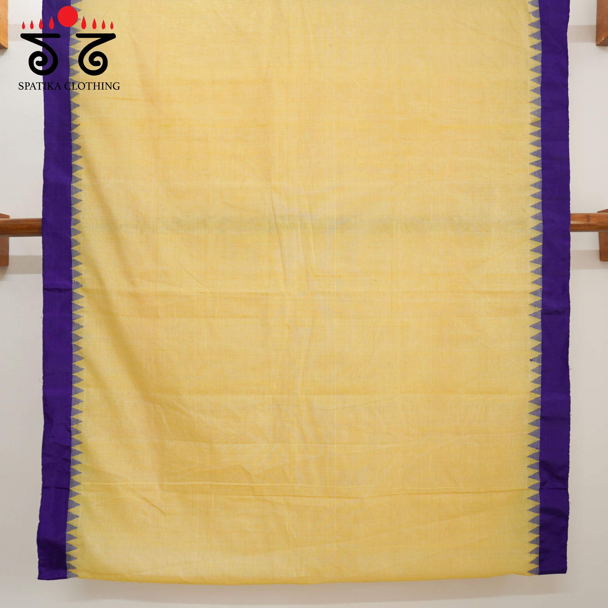 Cream Ponduru Handspun Cotton Saree With Special Blouse