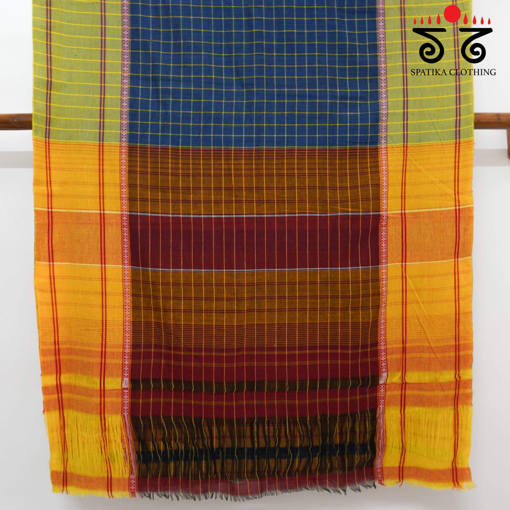 Blue Chettinad Cotton Saree