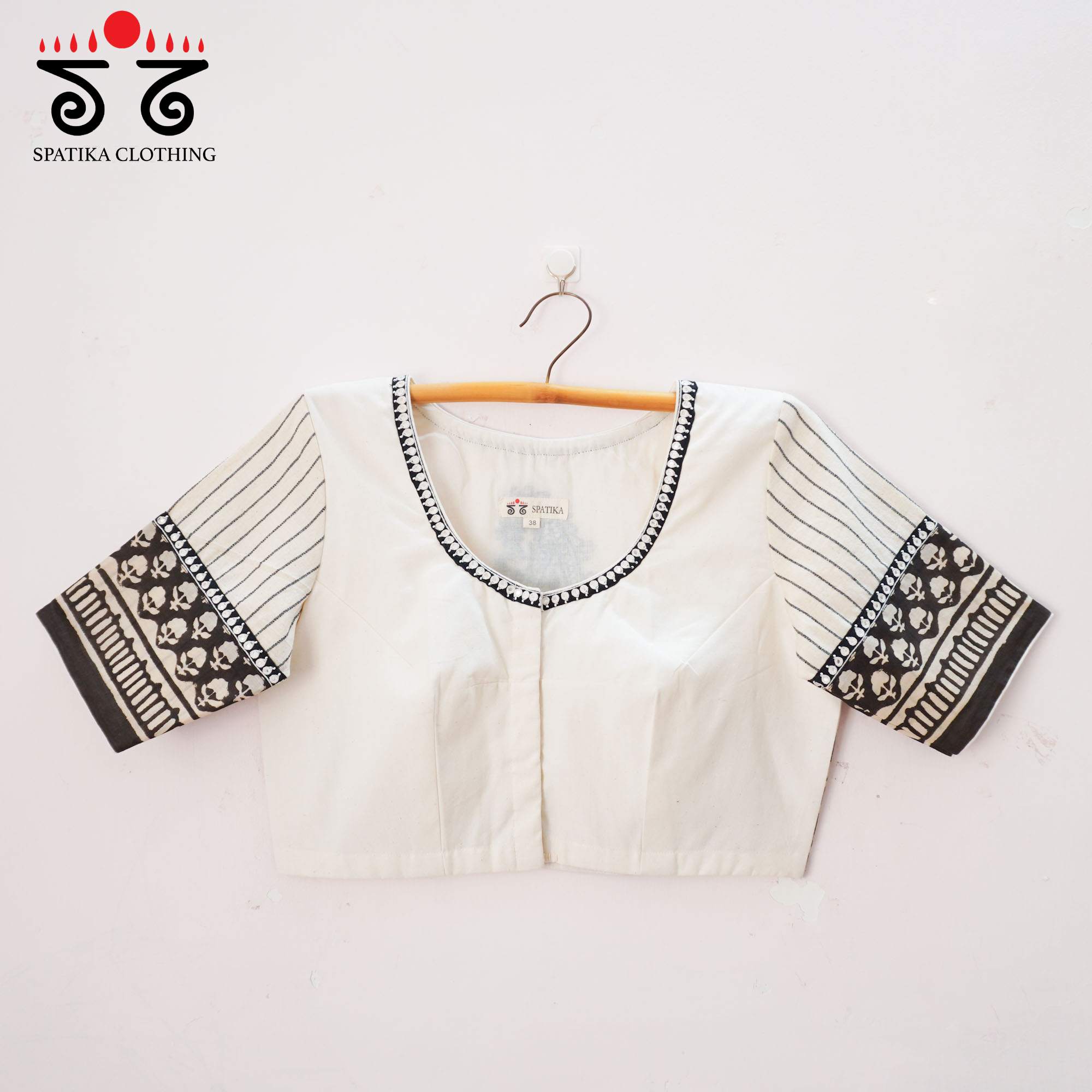 Chikan Bagru Handcrafted Blouse