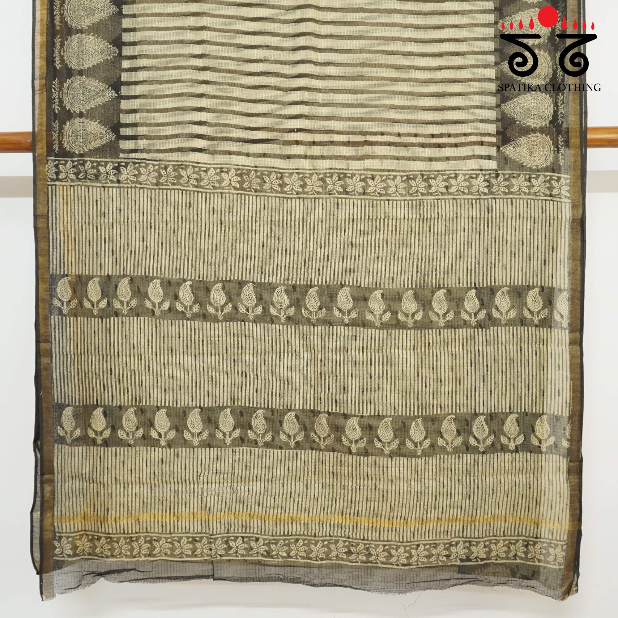 Beige Multi Kota Hand Block Printed Saree