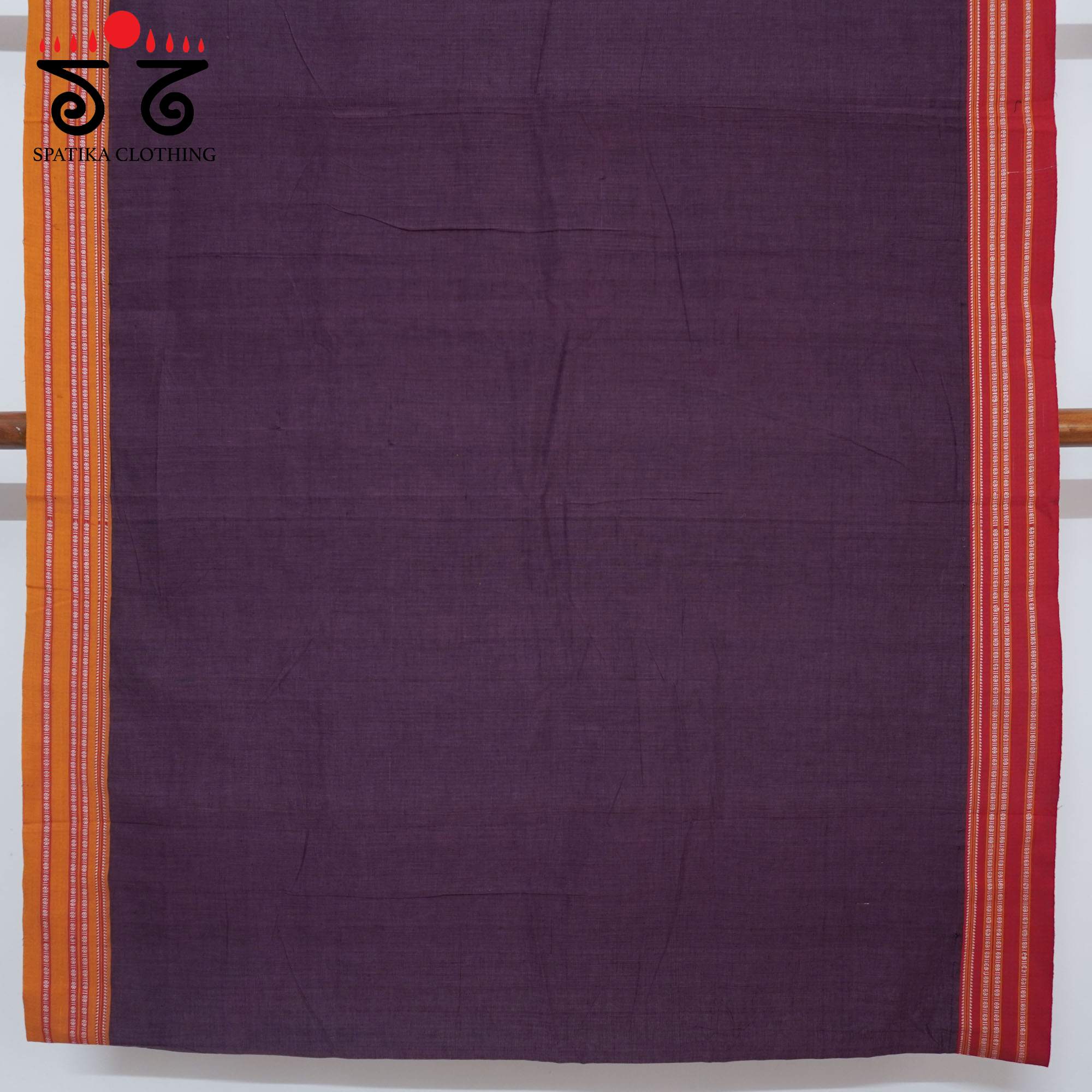 Grape Ilkal Handwoven Cotton Saree - Ikat Blouse