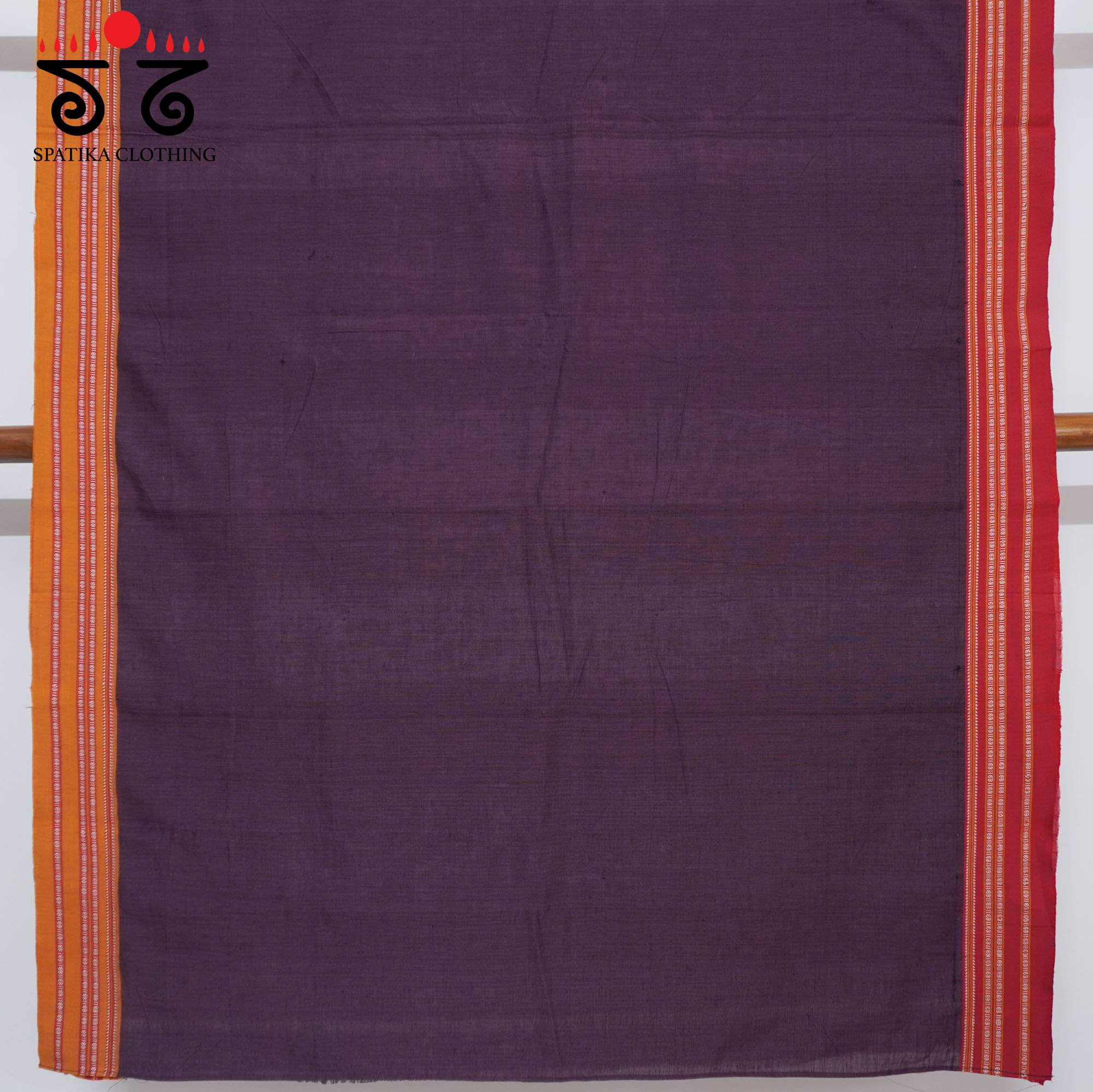 Grape Ilkal Handwoven Cotton Saree - Ikat Blouse