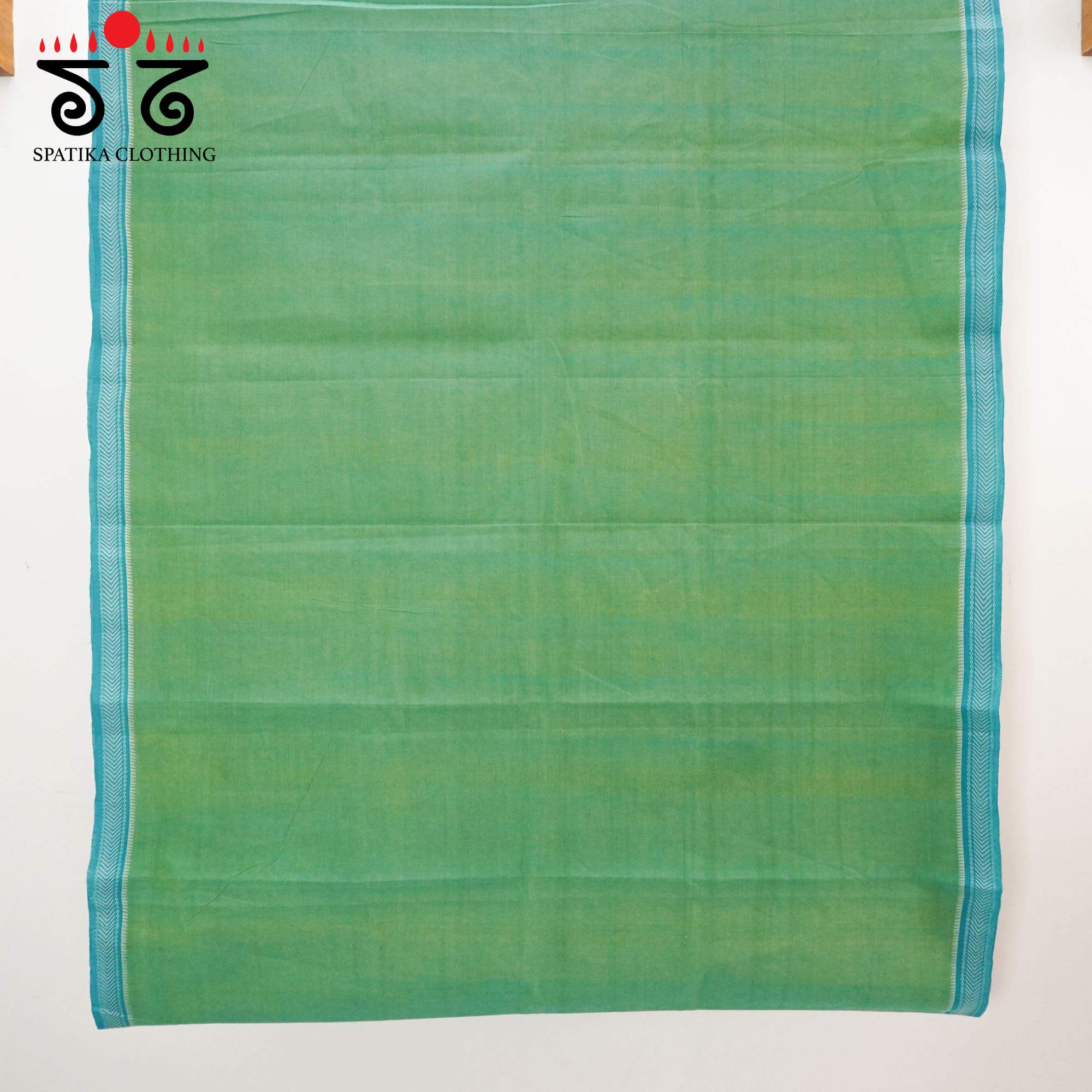 Green Andhra Handwoven Cotton Saree With Special Blouse