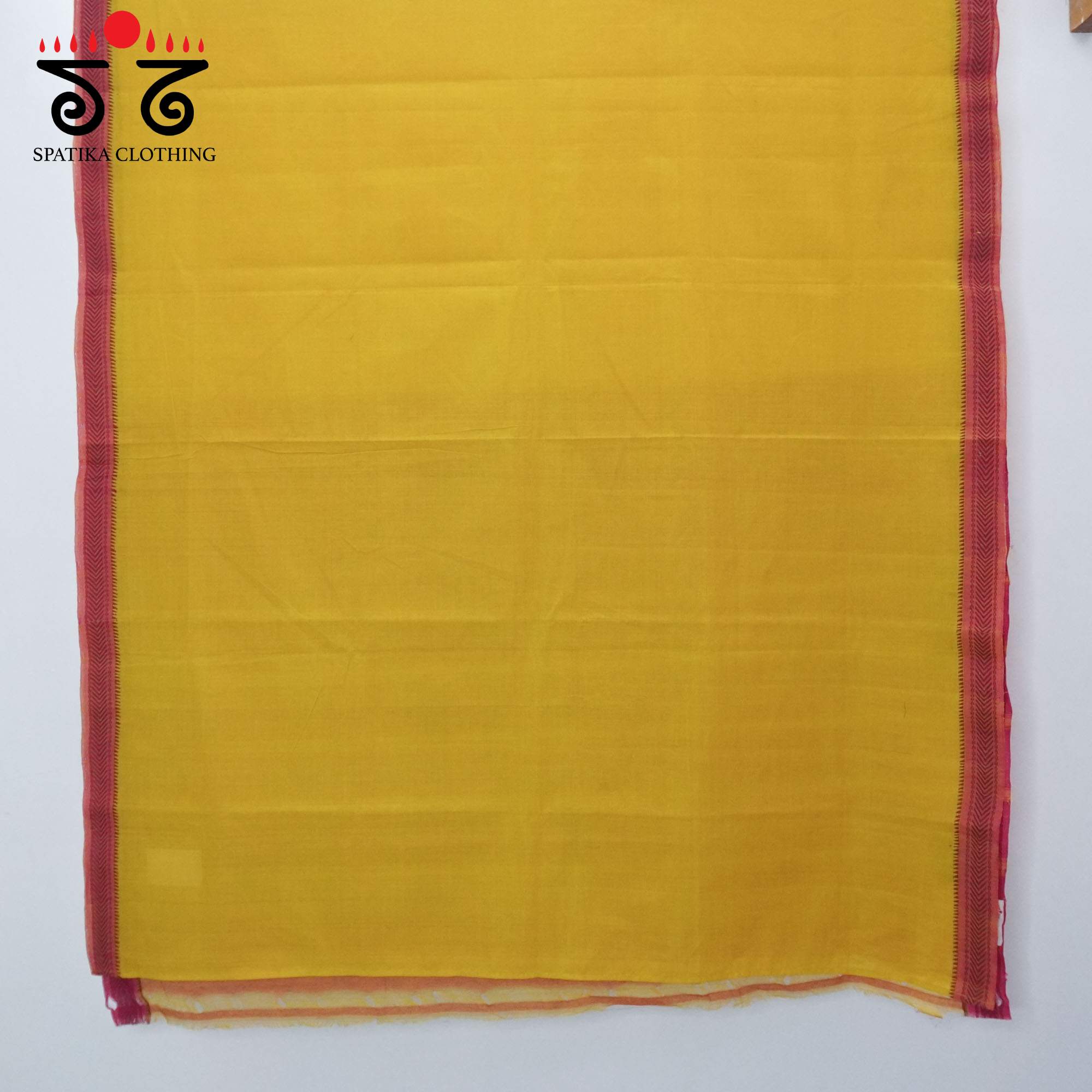 Yellow Andhra Handwoven Cotton Saree With Special Blouse