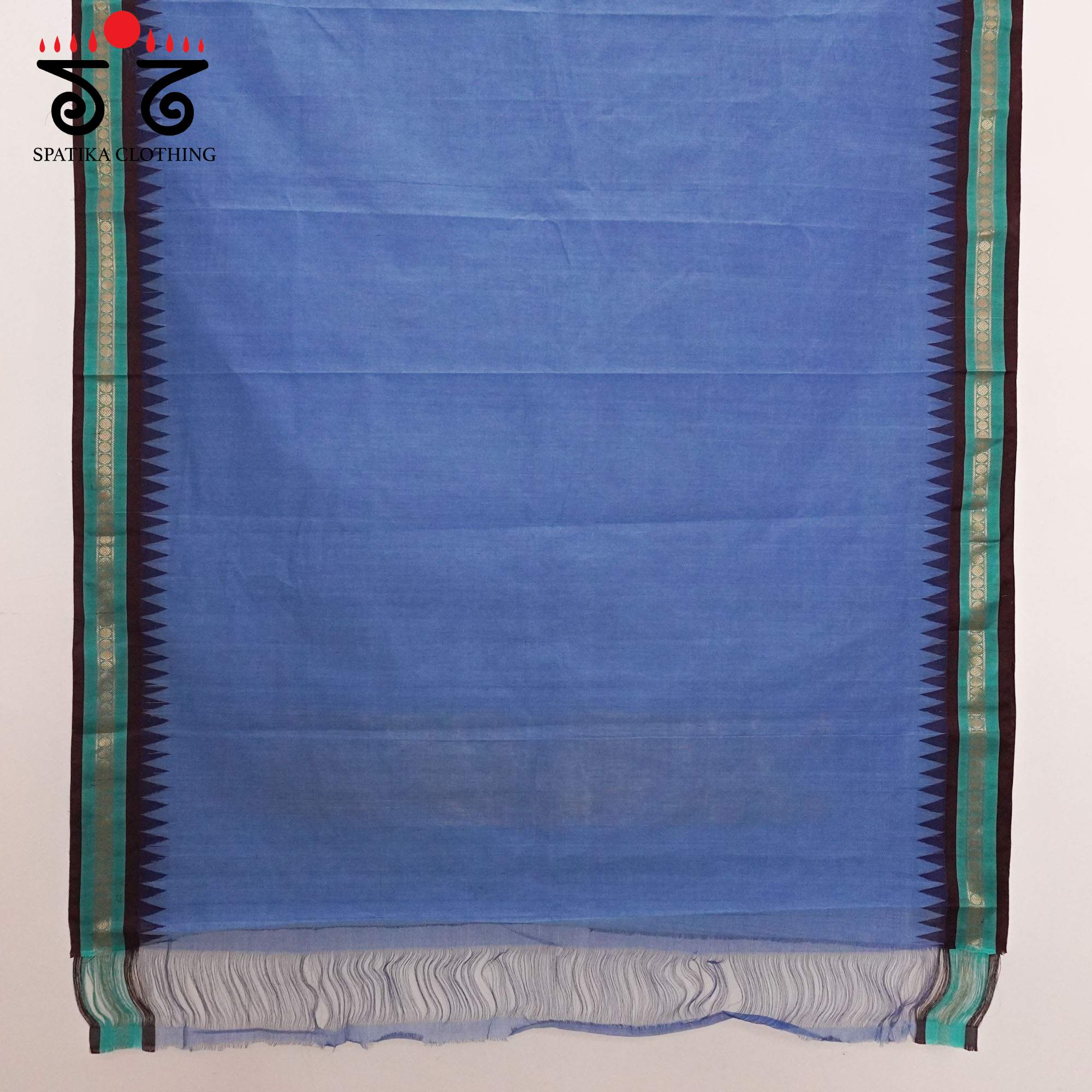 Blue Ponduru Silk Border Saree - Special Edition!