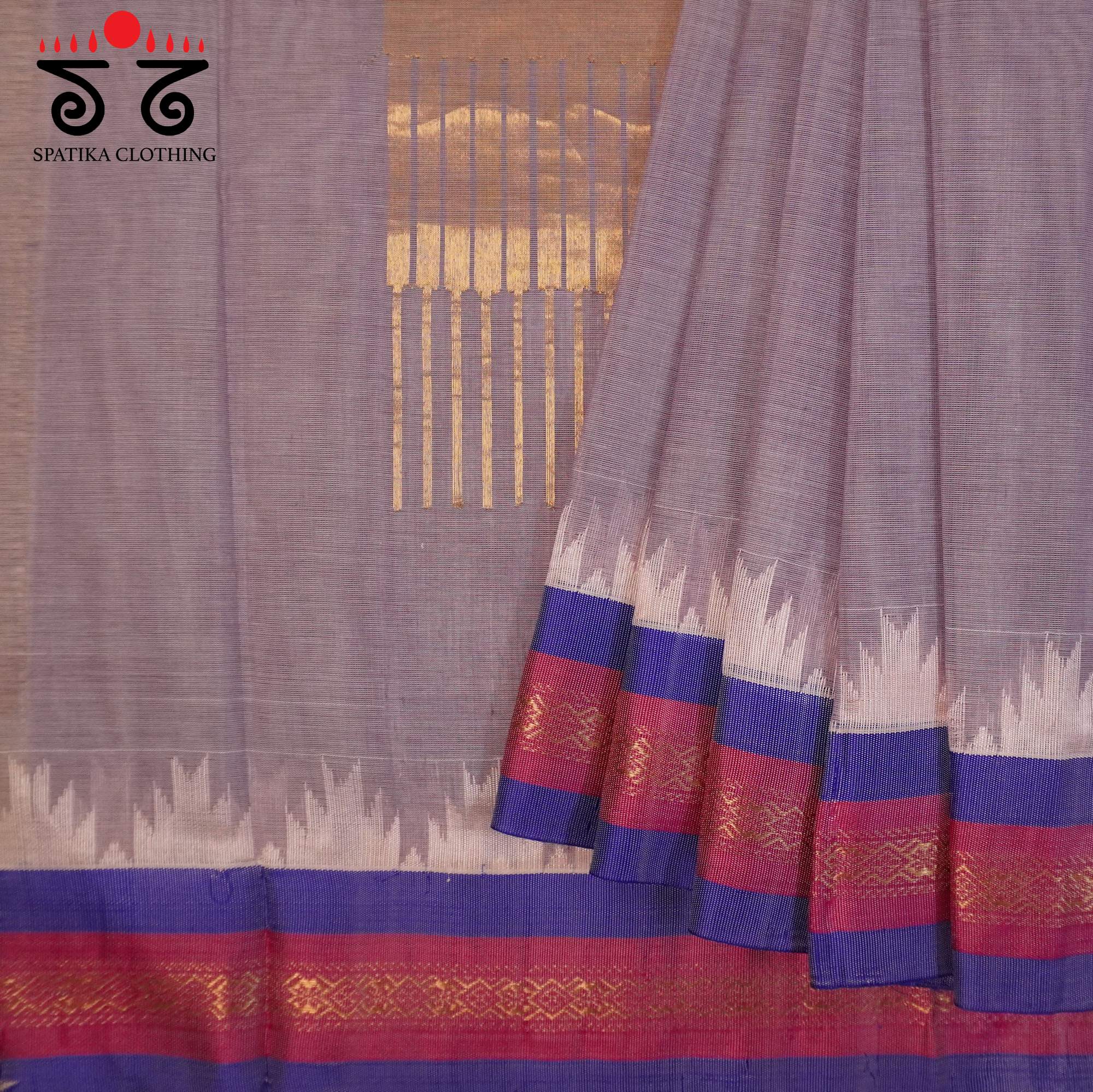 Mauve Silk Border Saree - Special Edition!