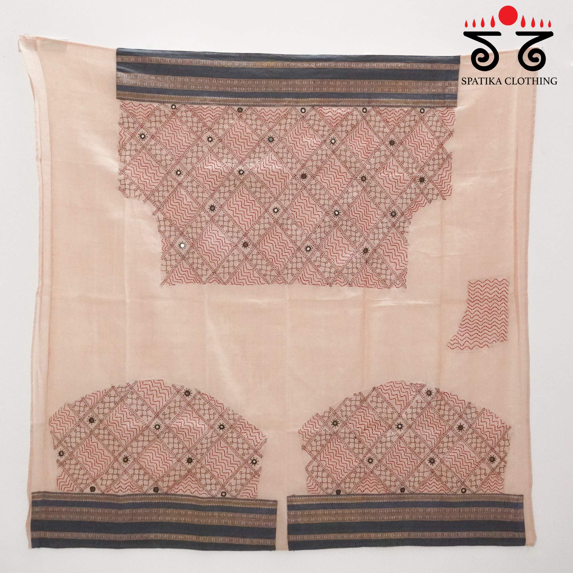 Banjara Hand Embroidered Ponduru Blouse Fabric