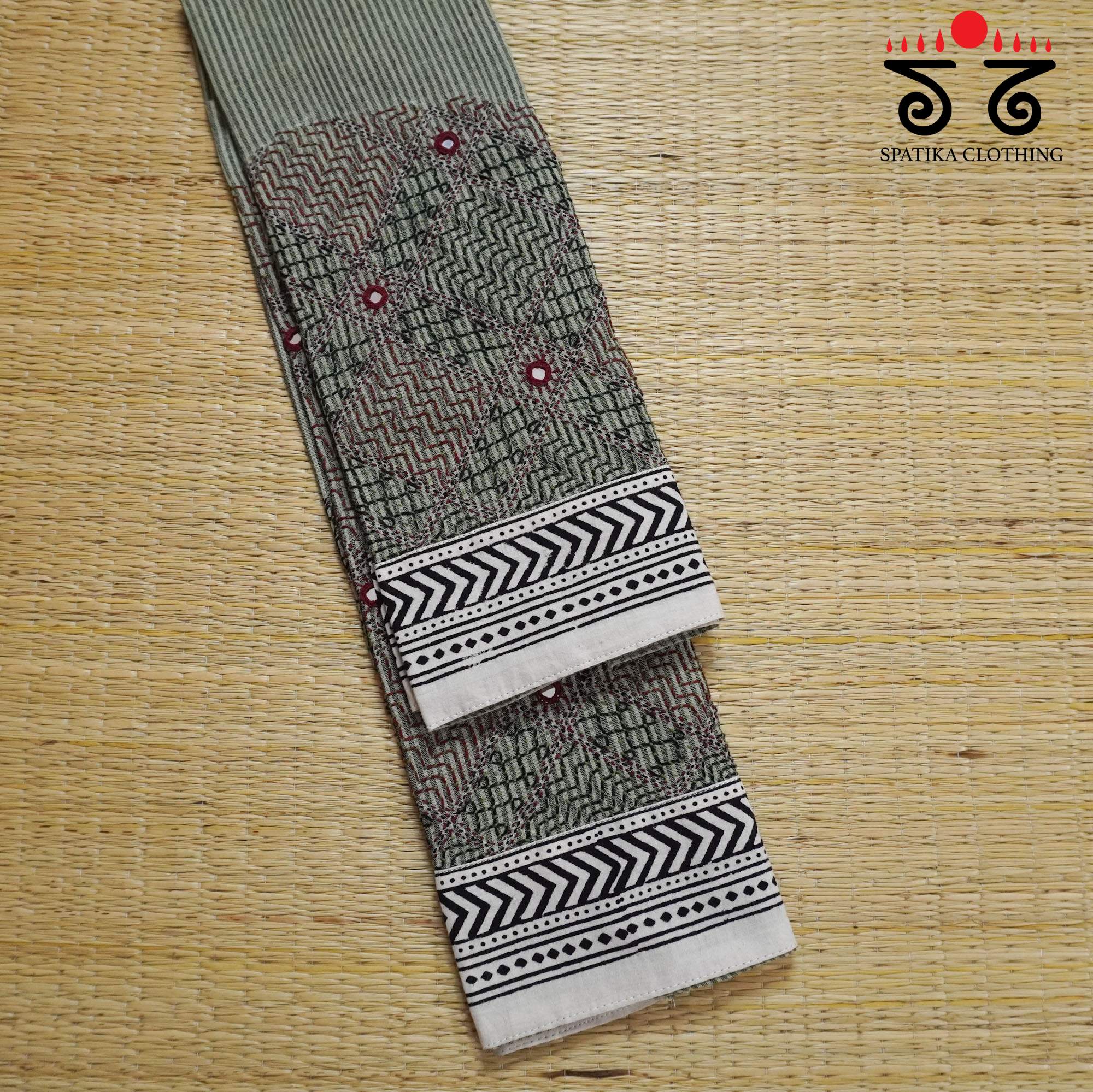 Banjara Hand Embroidered Ponduru Blouse Fabric