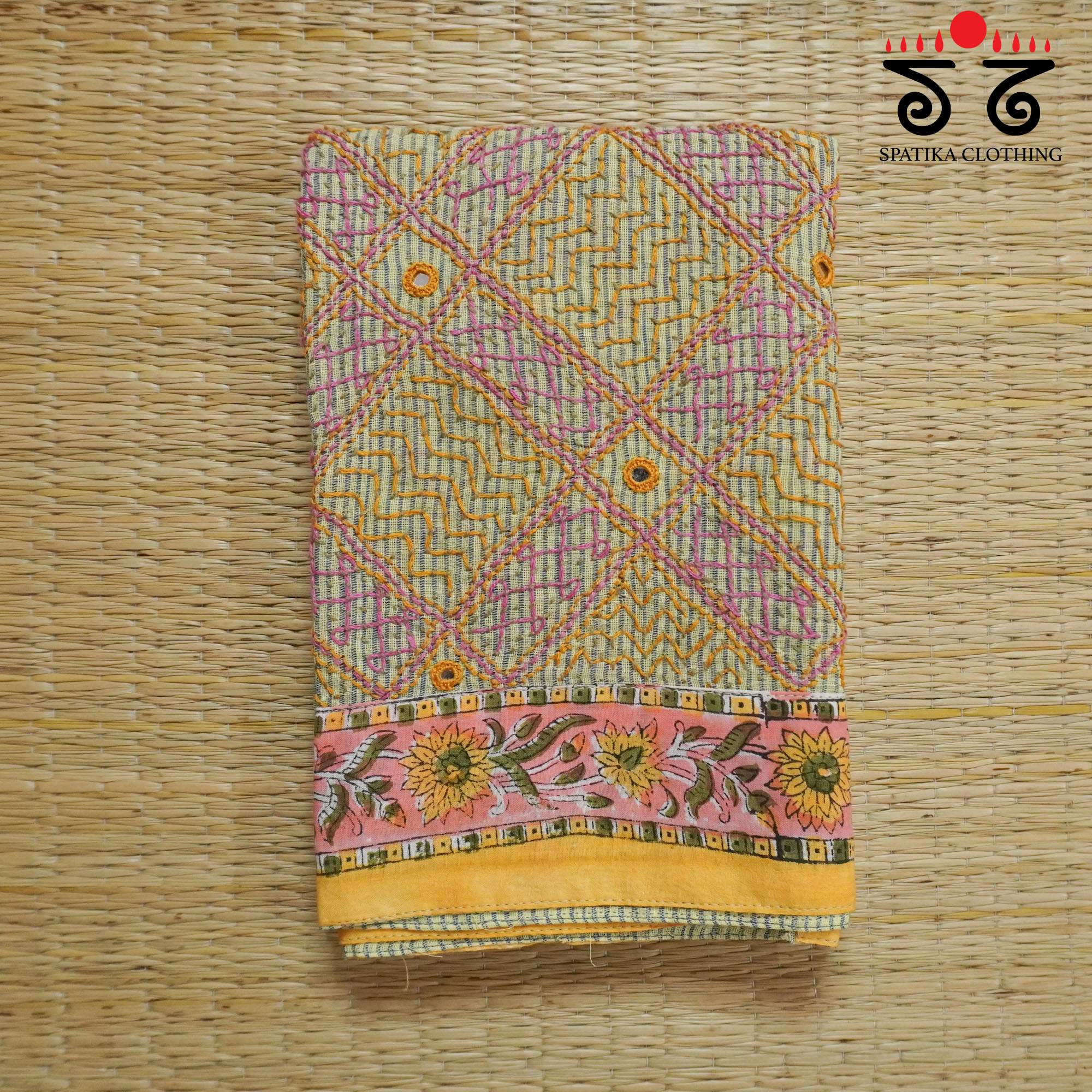 Banjara Hand Embroidered Ponduru Blouse Fabric