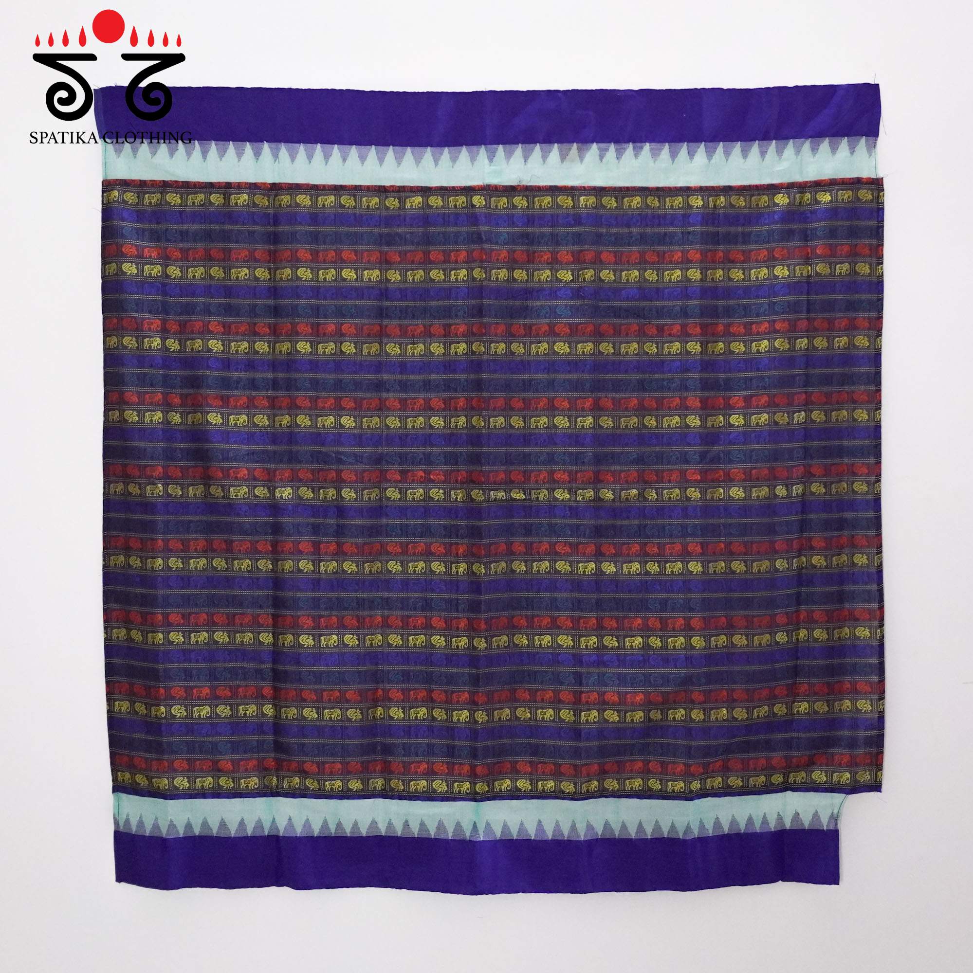Blue Ponduru Handspun Cotton Saree With Special Blouse