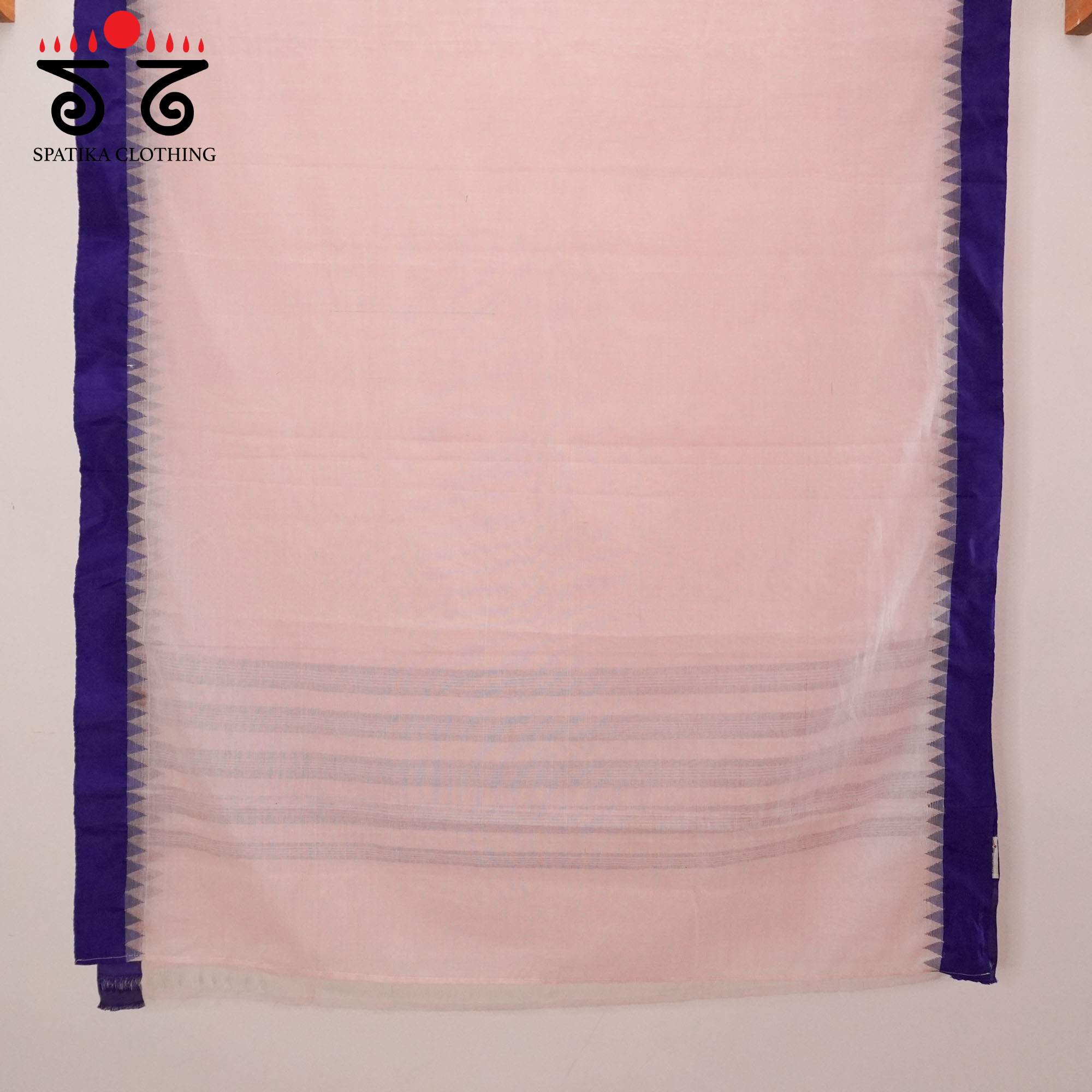 Pink Ponduru Handspun Cotton Saree With Special Blouse