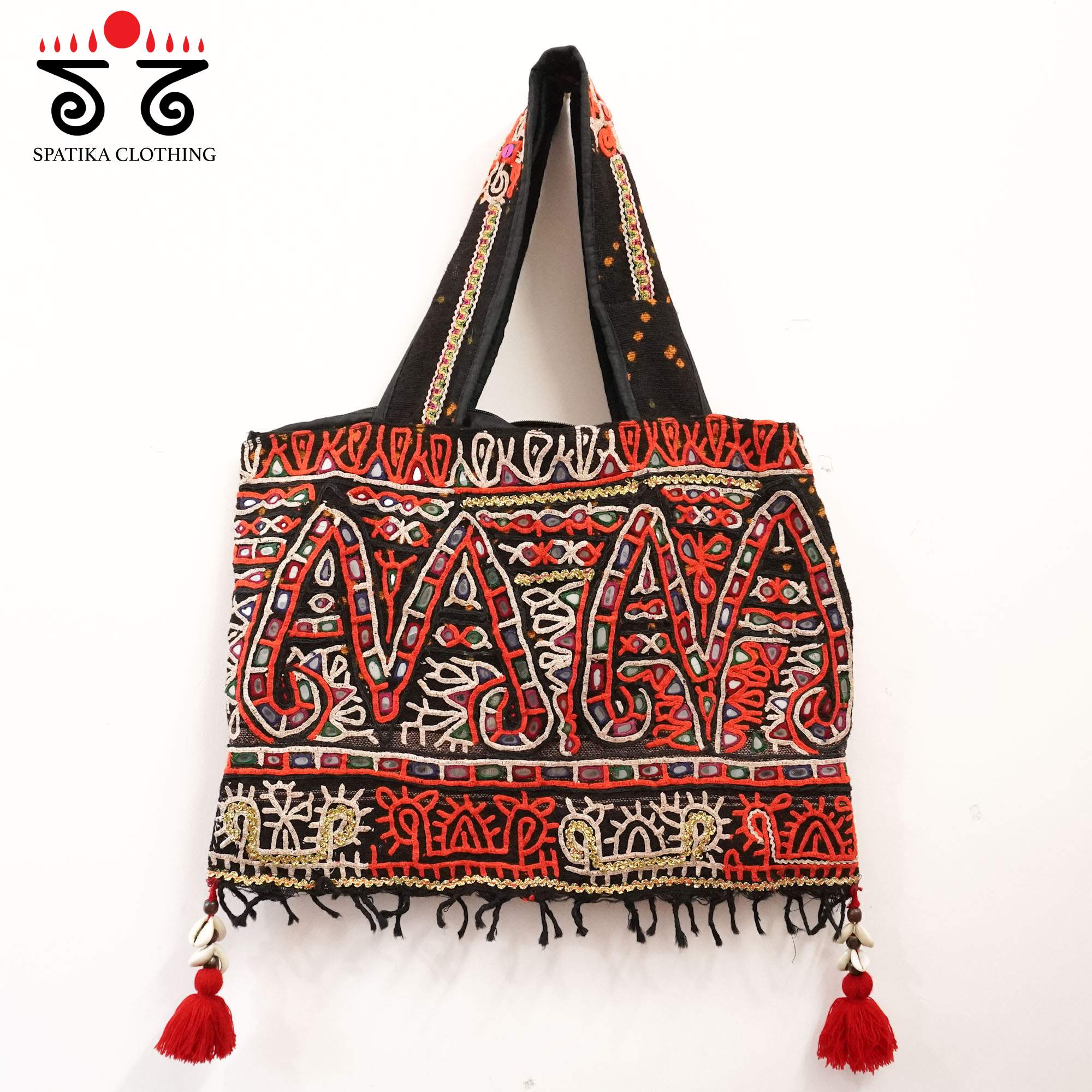 Vintage Lambani Embroidered Tote Bag