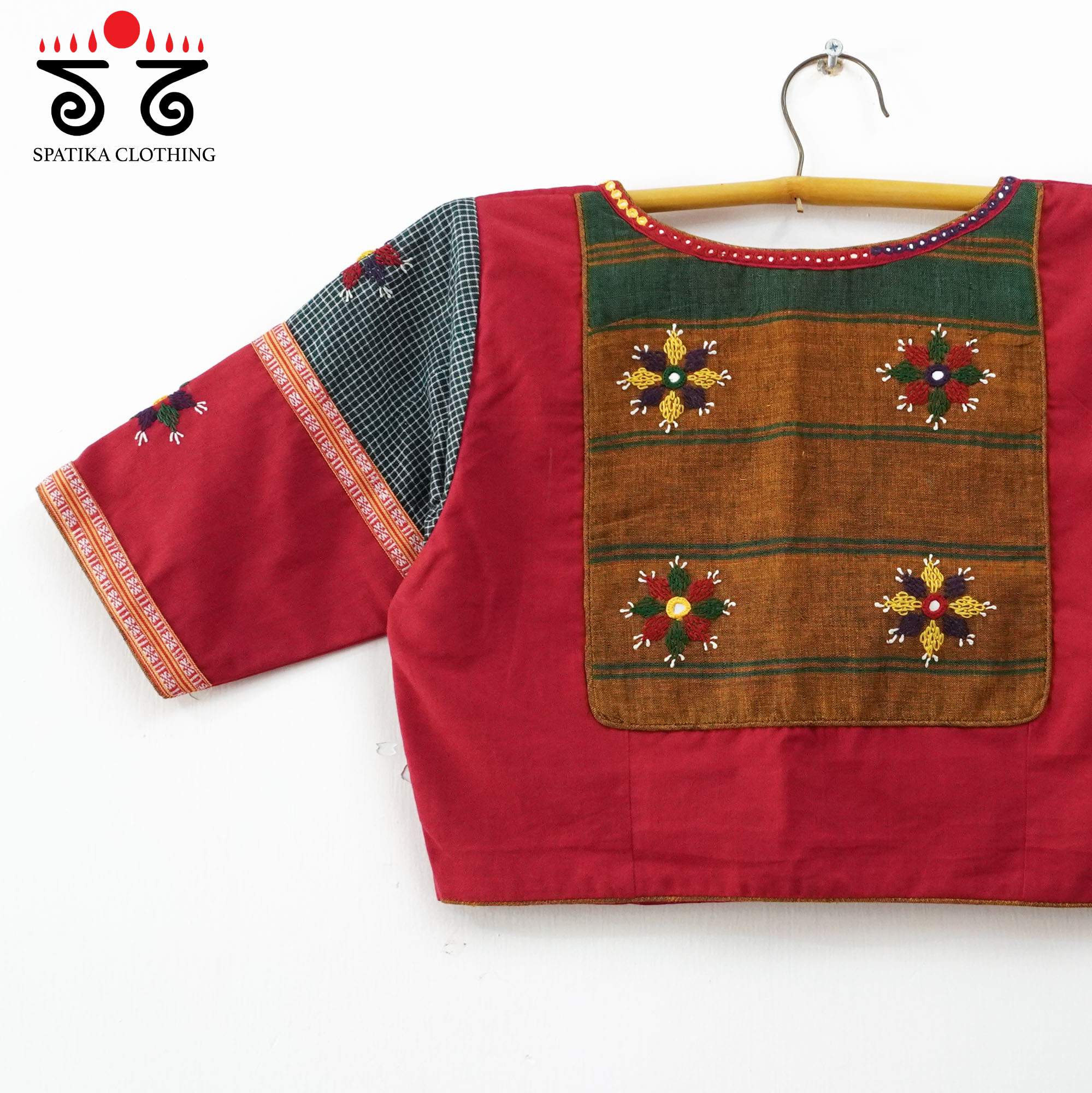 Red Deepa - Handcrafted Blouse