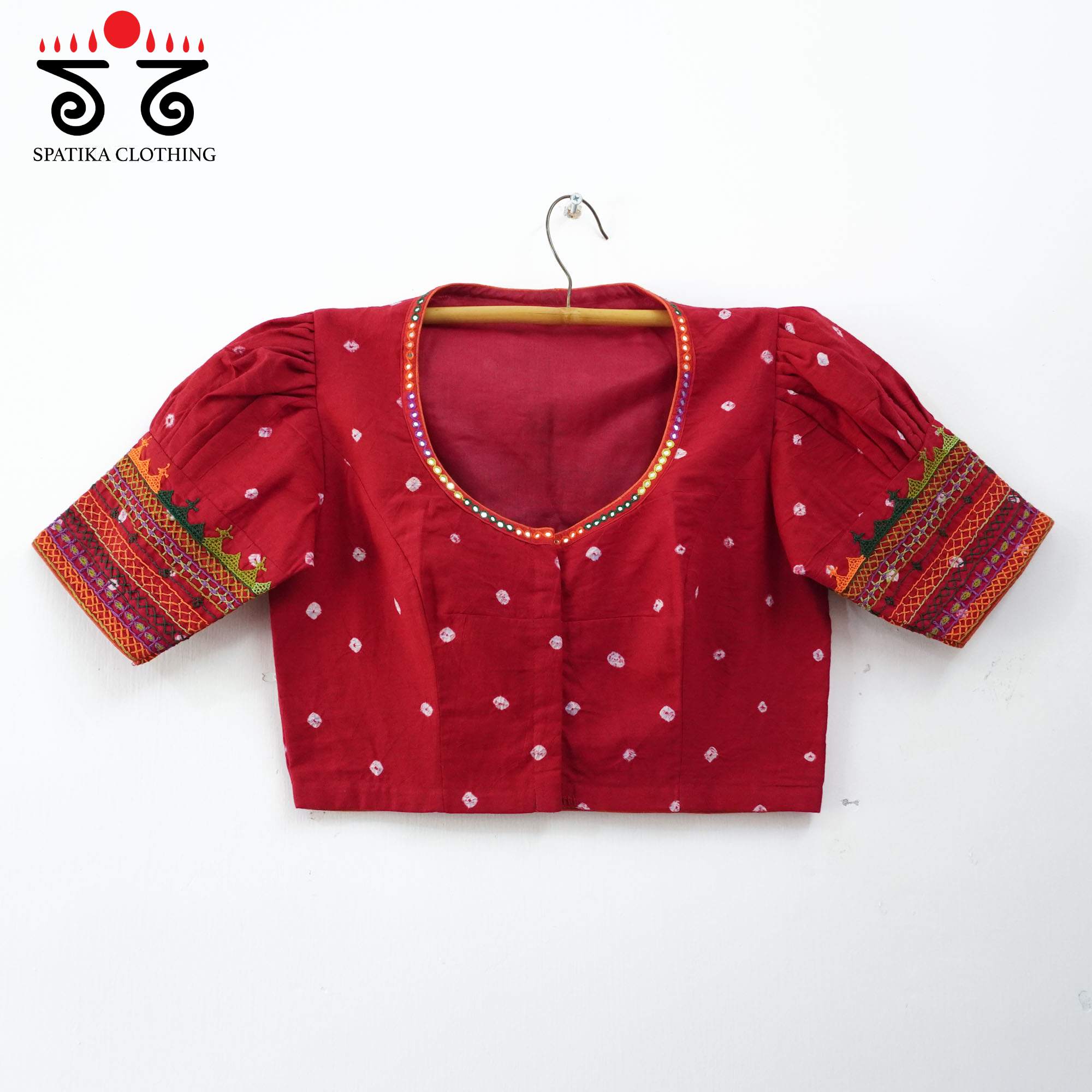 Red Lambani - Bandhani blouse