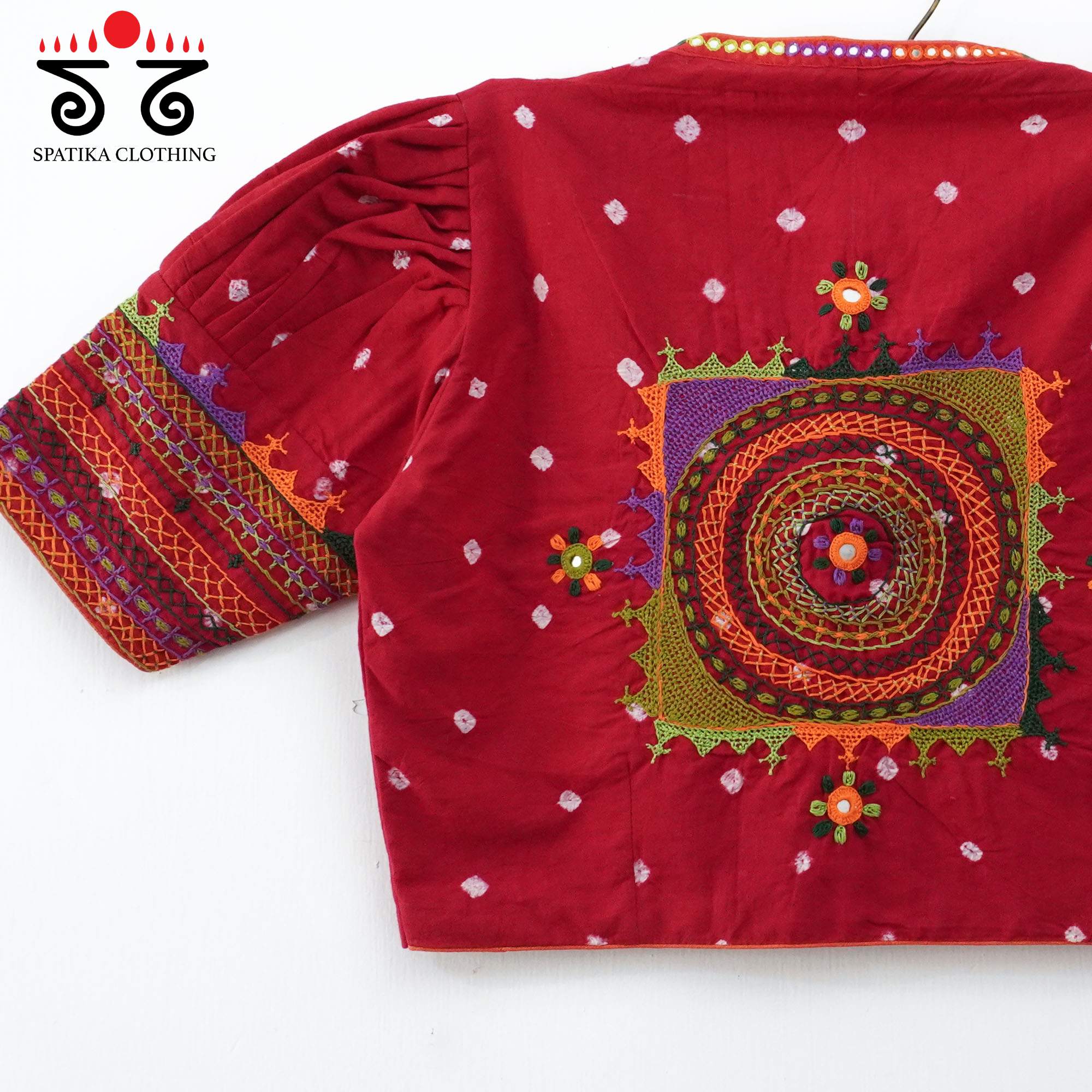 Red Lambani - Bandhani blouse