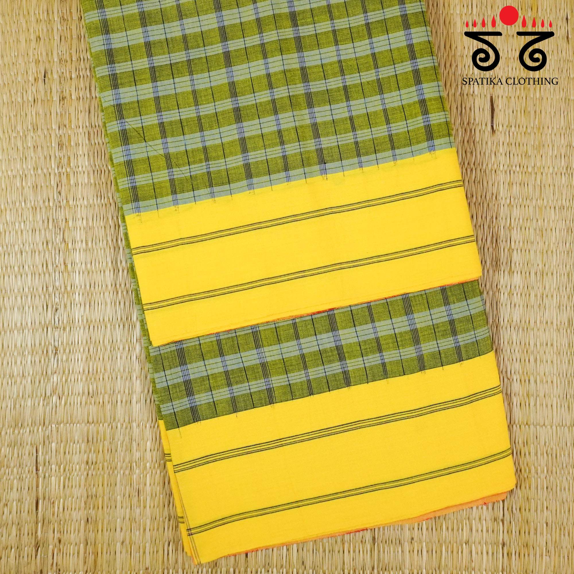 Green Ilkal Handwoven Cotton Saree - Special Edition