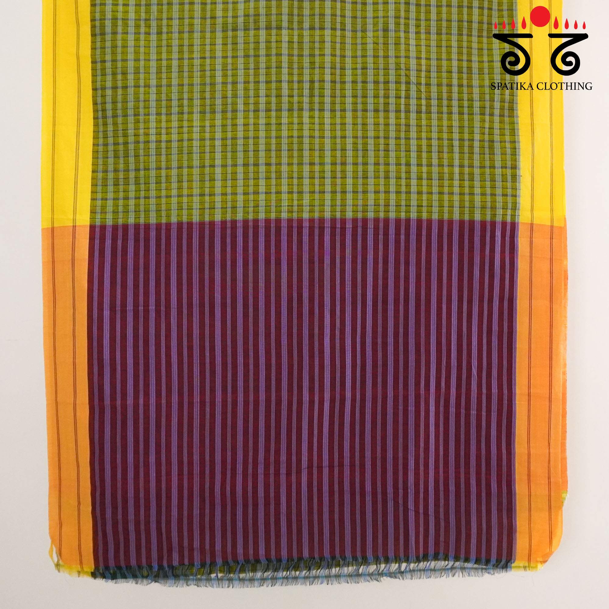Green Ilkal Handwoven Cotton Saree - Special Edition