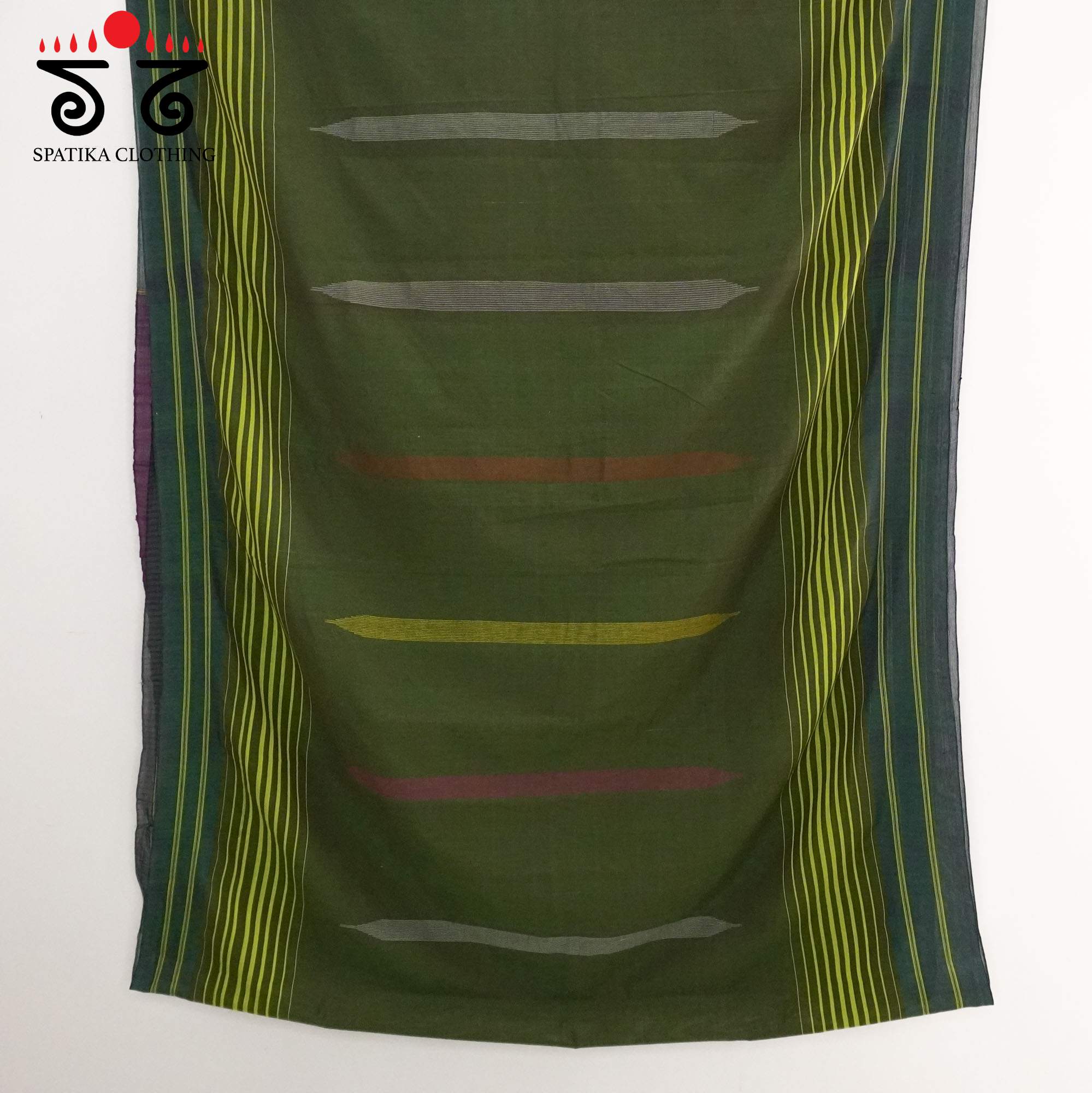 Green Ilkal Handwoven Cotton Saree - Special Edition