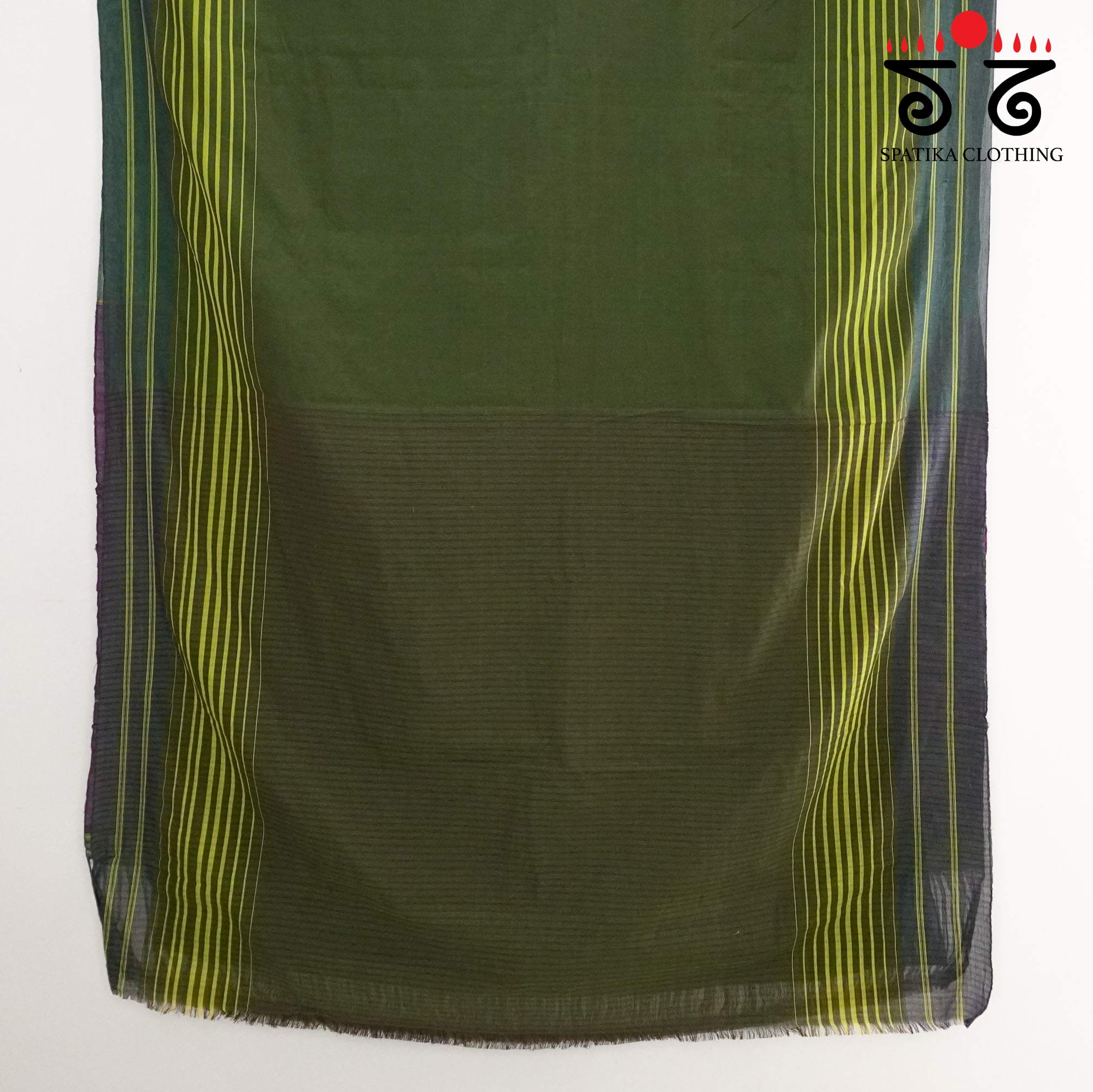 Green Ilkal Handwoven Cotton Saree - Special Edition