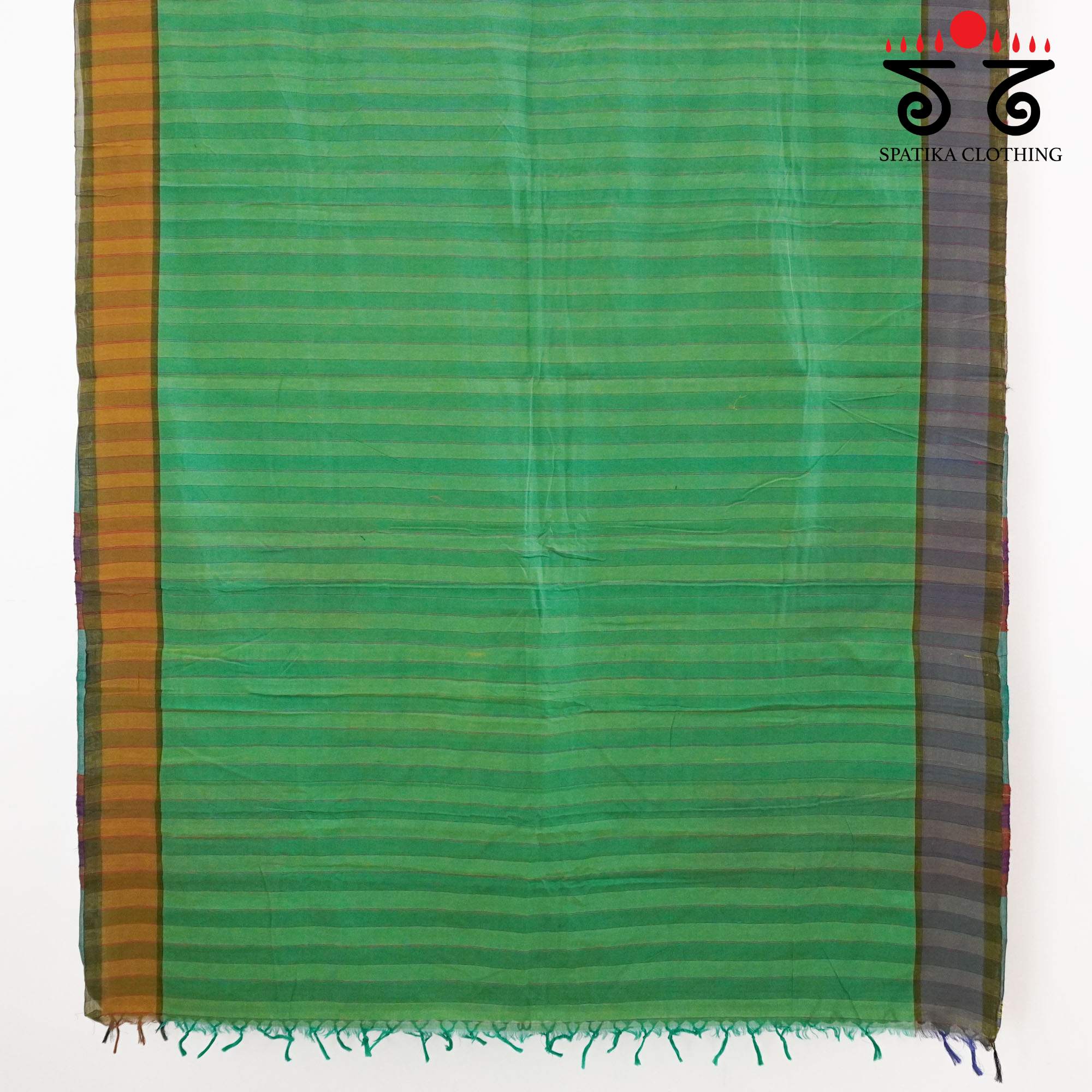 Green Ilkal Handwoven Cotton Saree - Special Edition