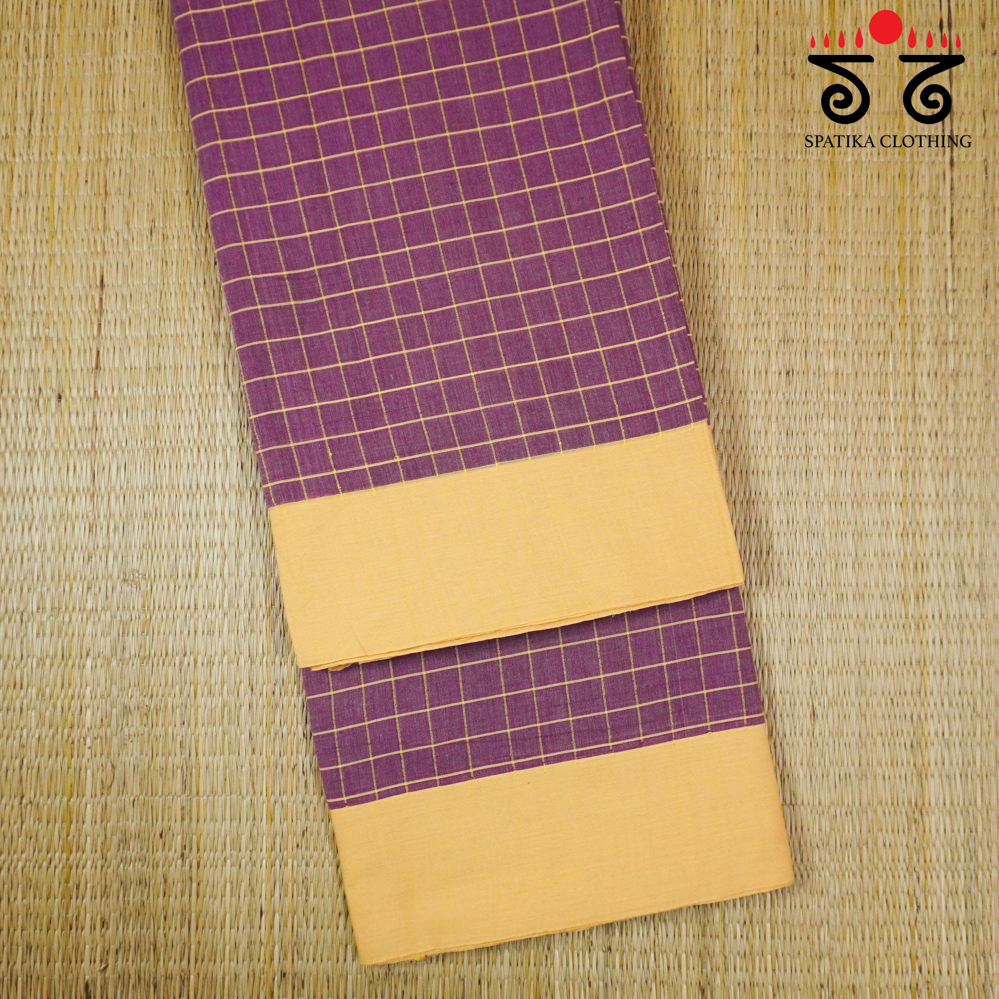 Violet Ilkal Handwoven Cotton Saree - Special Edition