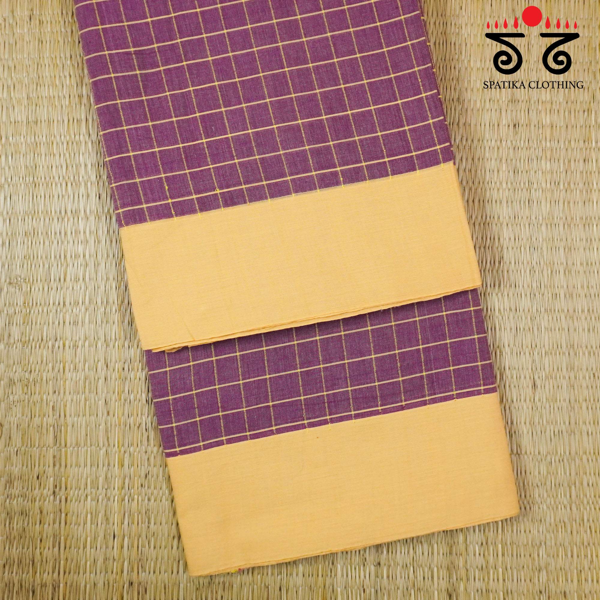 Violet Ilkal Handwoven Cotton Saree - Special Edition