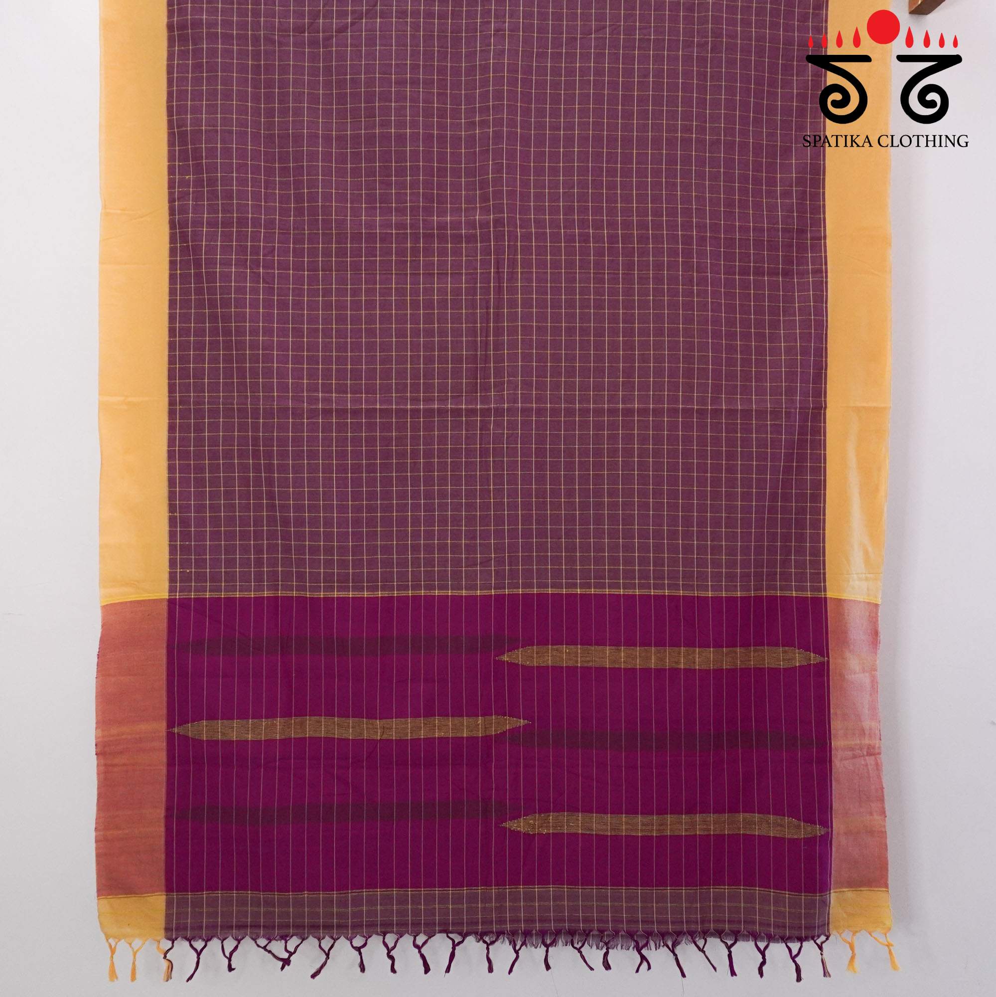 Violet Ilkal Handwoven Cotton Saree - Special Edition