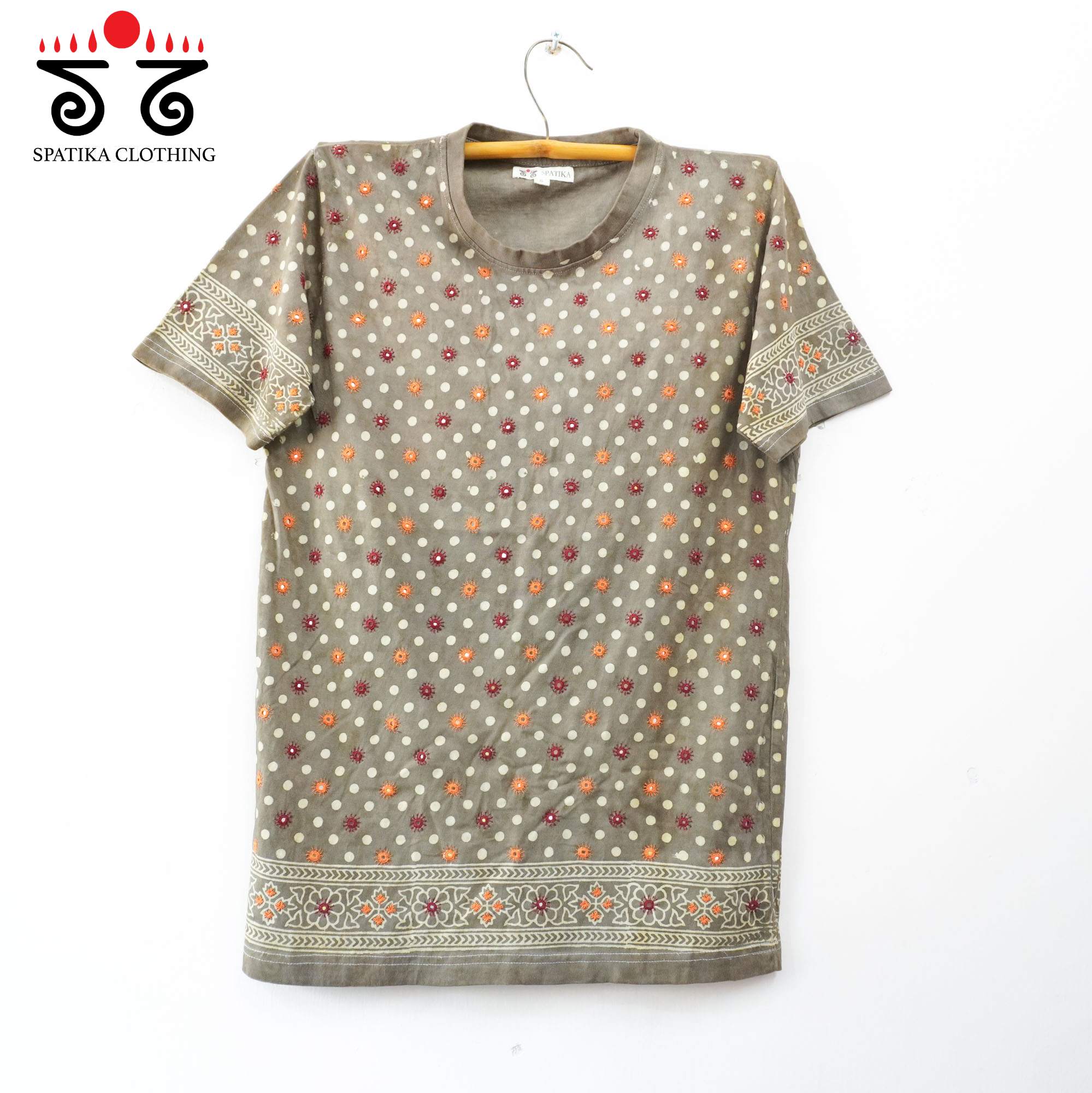 Hand Embroidered Ajrak Unisex T-shirt