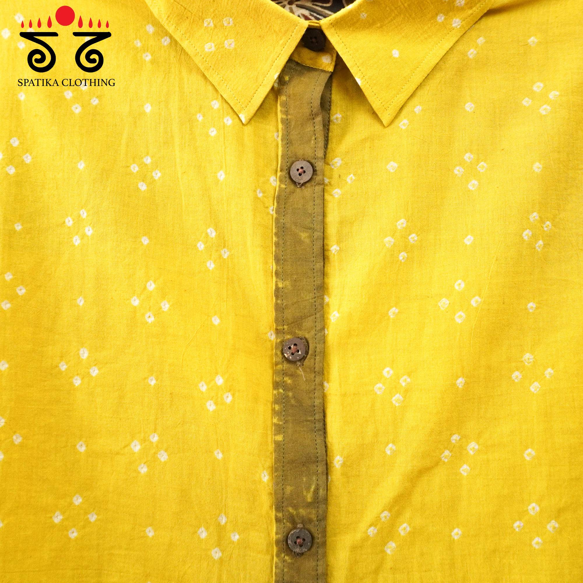 Women's Handcrafted Bandhani Ajrak Shirt