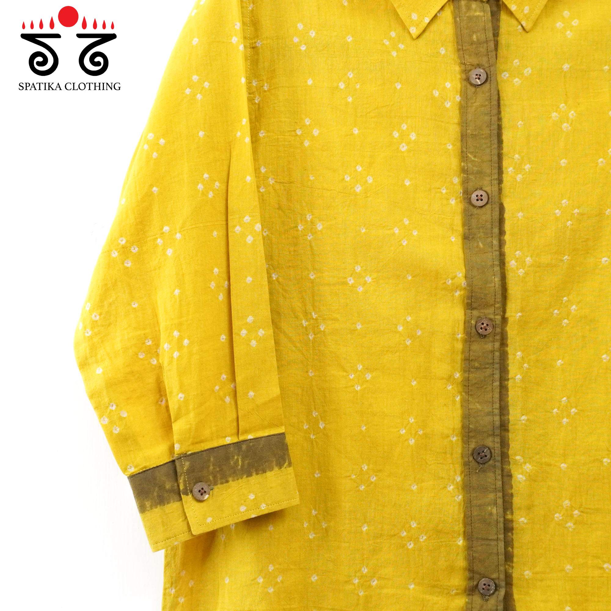 Women's Handcrafted Bandhani Ajrak Shirt