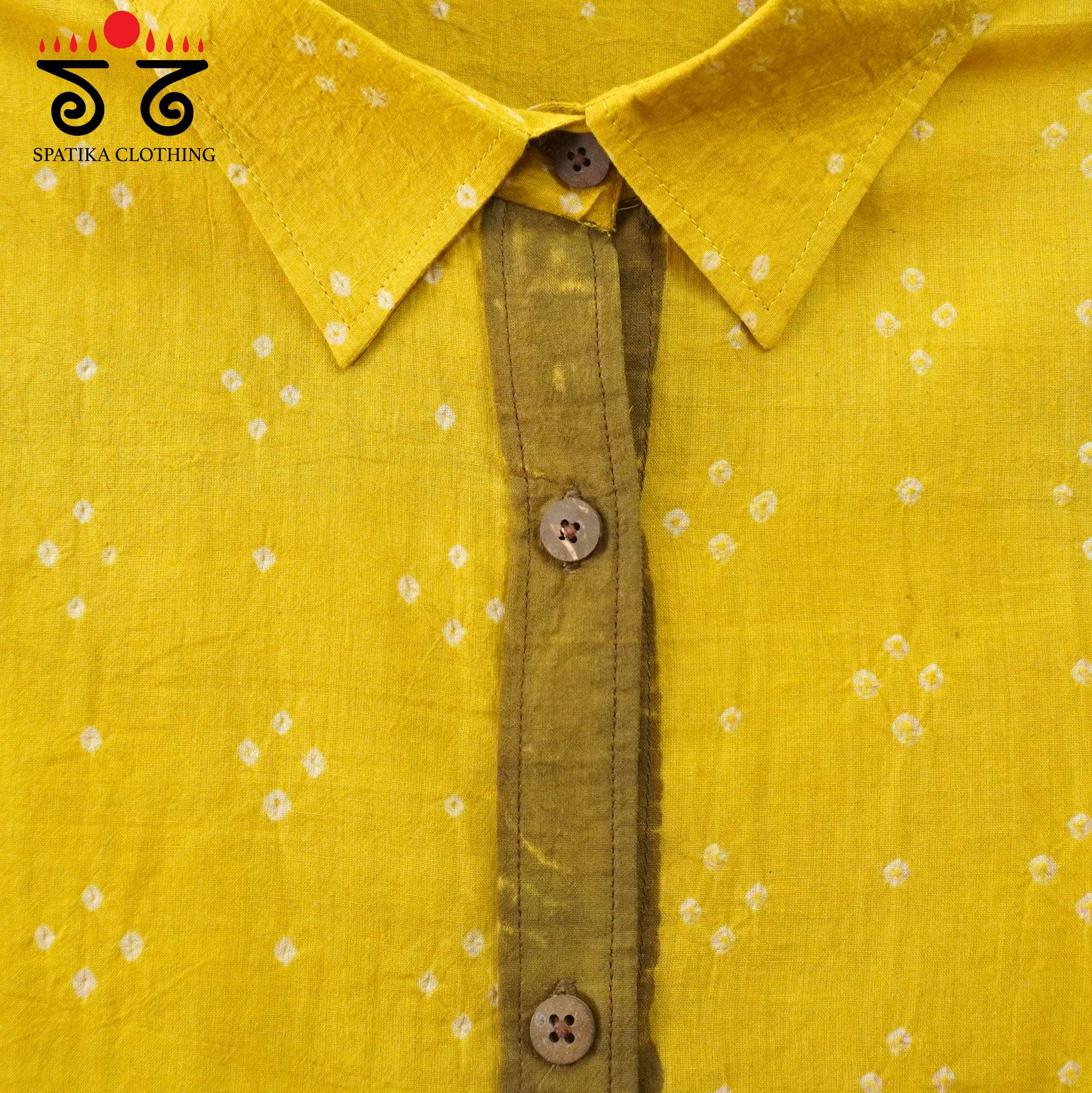 Women's Handcrafted Bandhani Ajrak Shirt