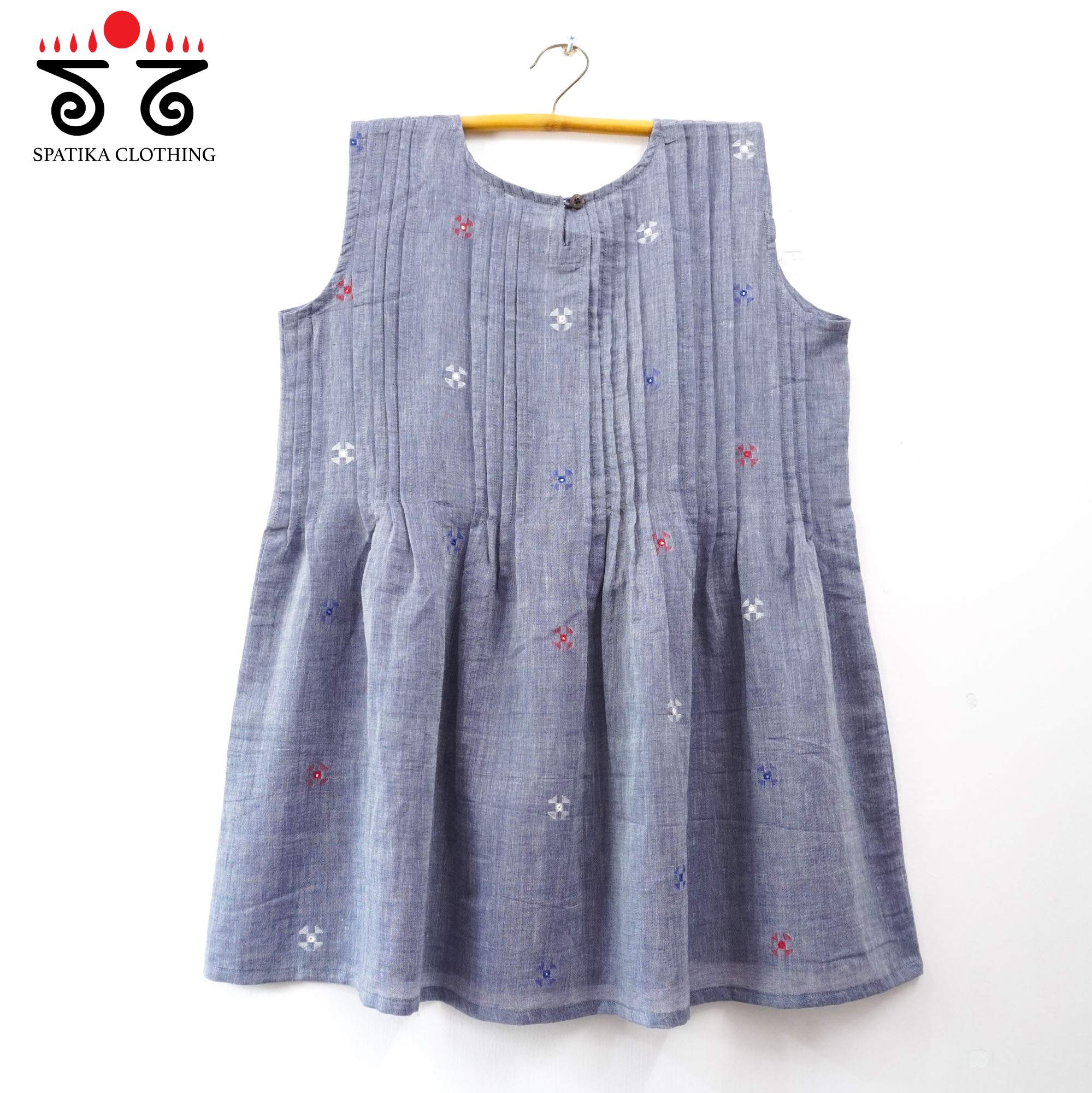 Jamdhani Pleated Top