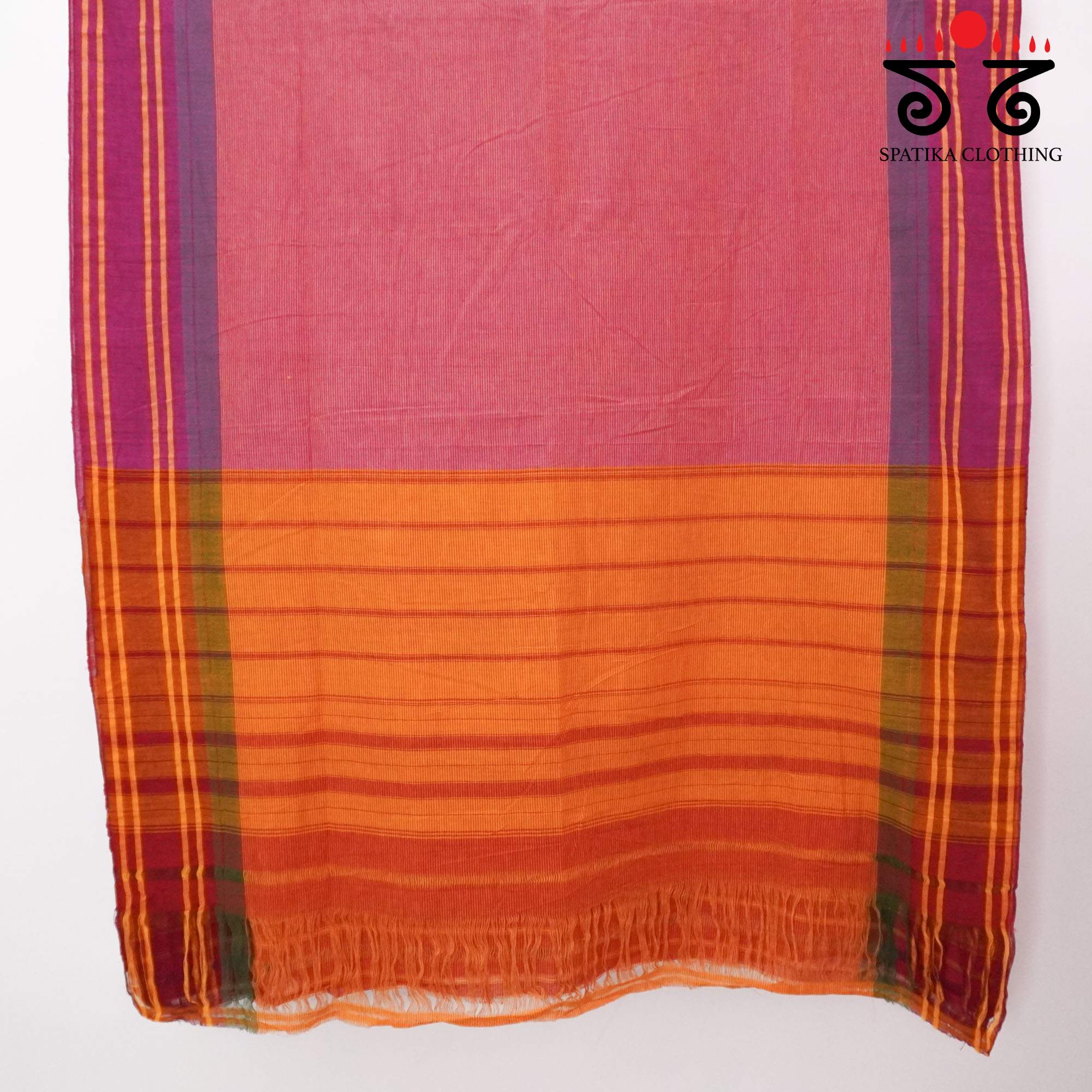 Pink Sudha Kaddi Handwoven Cotton Saree