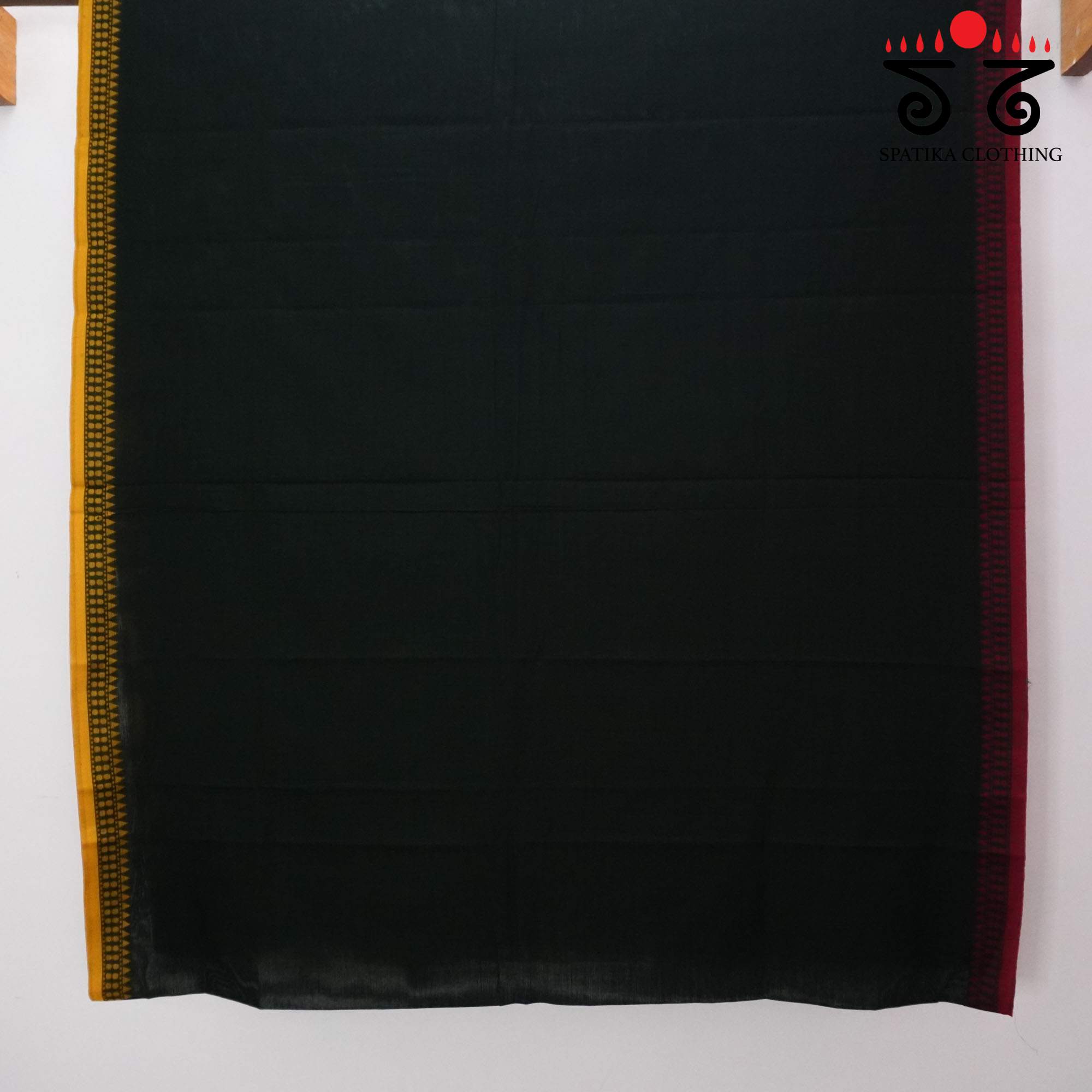 Green Begampur Handwoven Cotton Saree